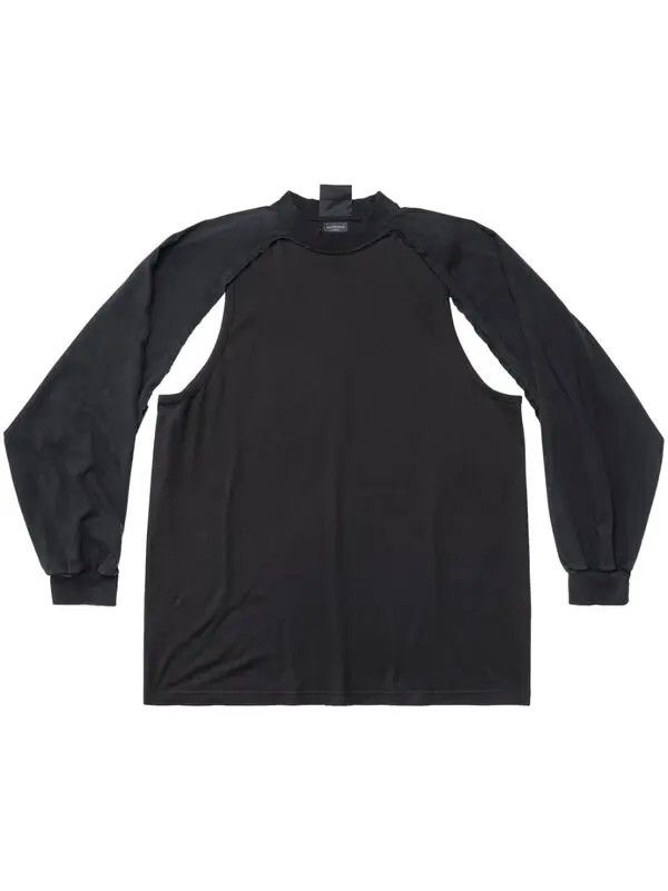 Balenciaga outside loop patched raglan sleeves t-shirt Size US L / EU 52-54 / 3 - 1 Thumbnail