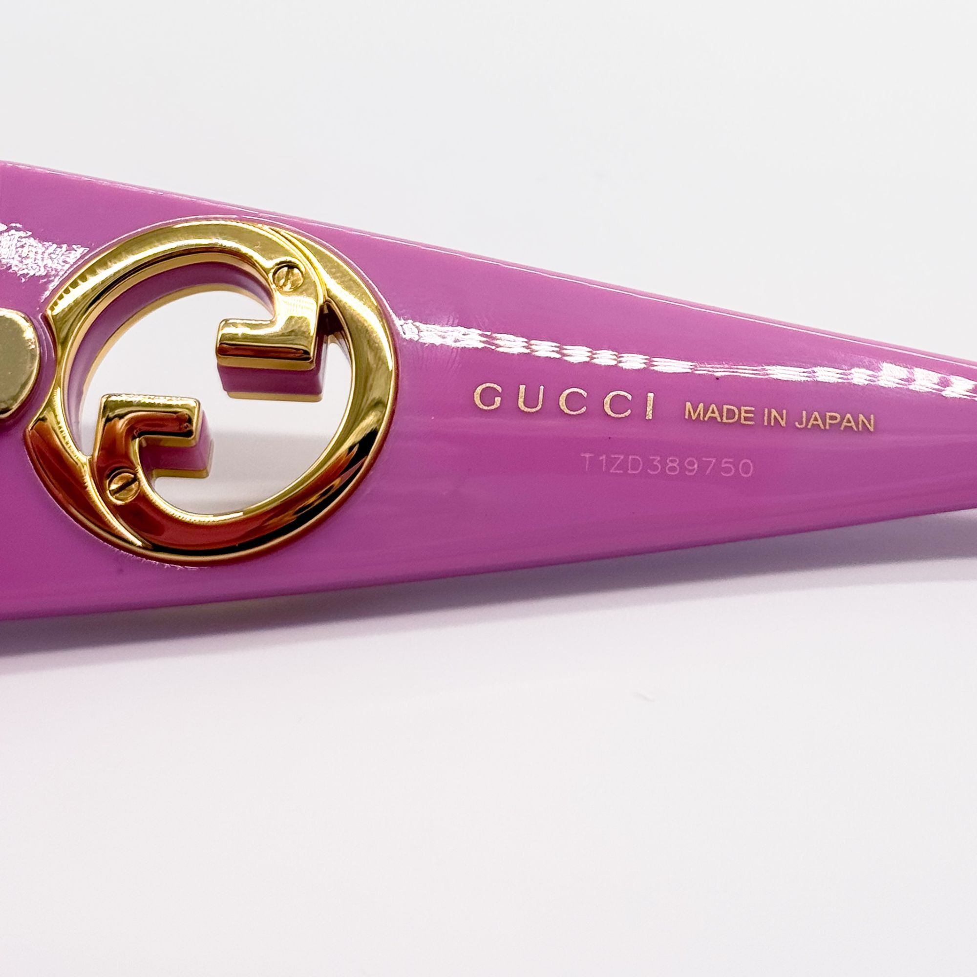 Gucci NEW GUCCI GG1412S 003 PINK SHIELD WOMEN SUNGLASSES GUCCI Size ONE SIZE - 11 Thumbnail