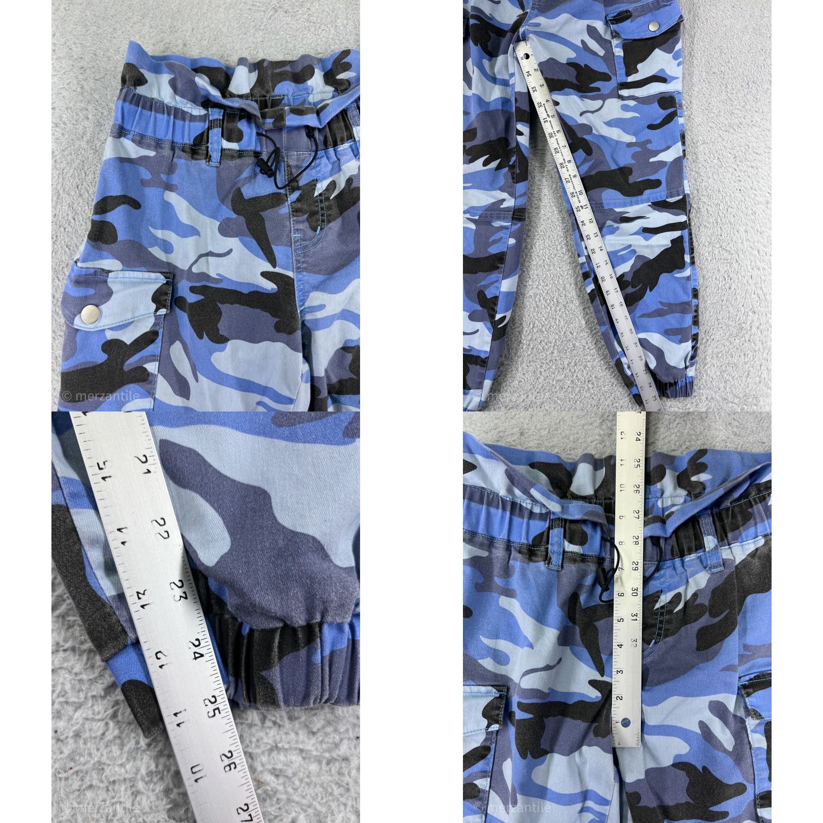 Vintage VIP Jeans Jeans Womens 5 Blue Denim Jogger Camouflage 5-Pocket Design High Rise Cotton Blend Ramie Blend Cargo Size 27" / US 4 / IT 40 - 8 Thumbnail