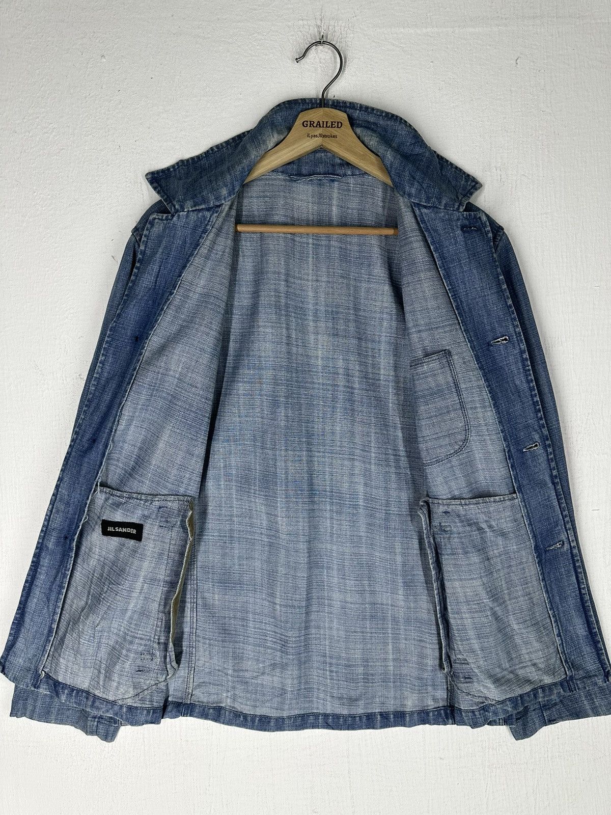 Jil Sander Vintage Jil Sander French Workwear Jacket Size US M / EU 48-50 / 2 - 11 Thumbnail