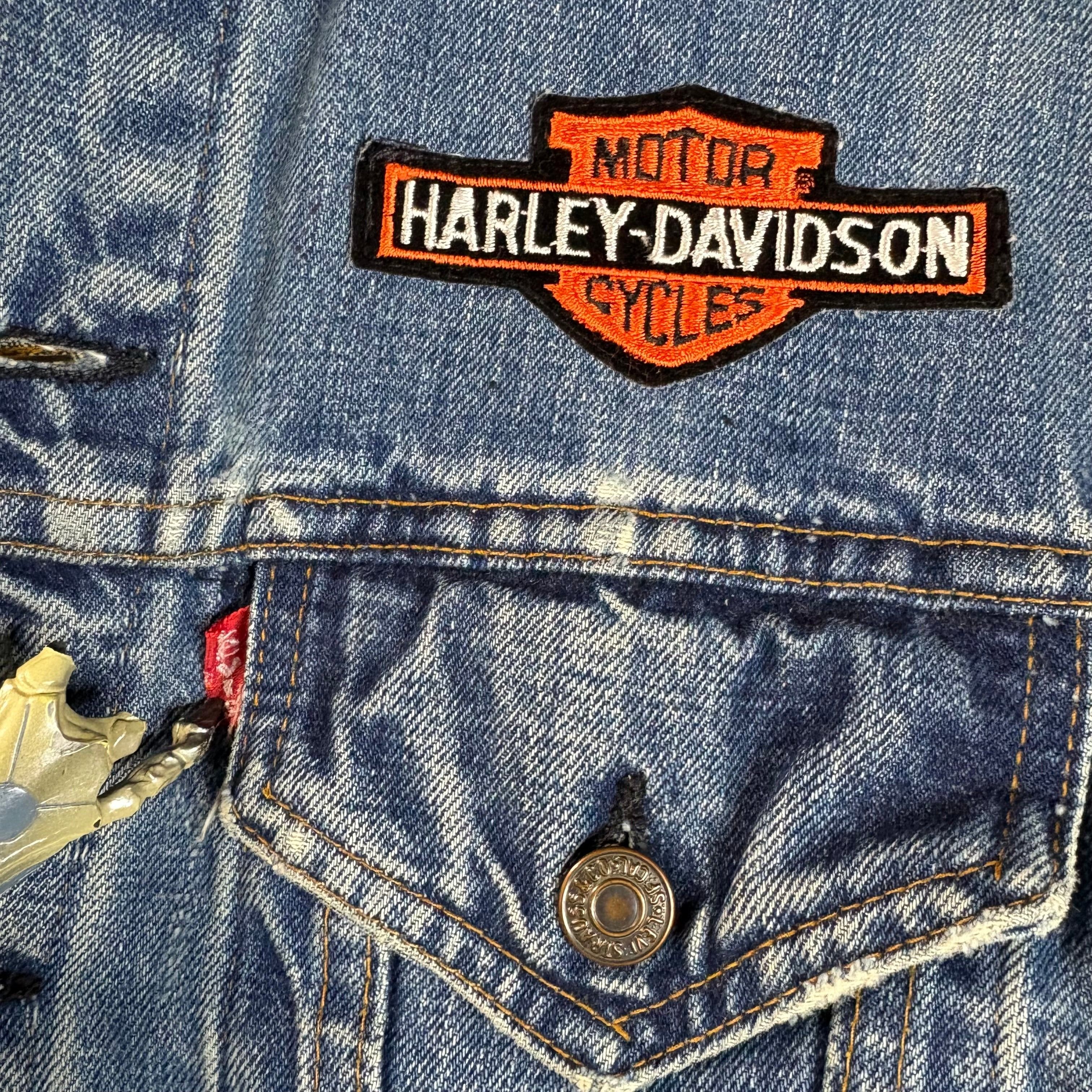 Harley Davidson Vintage 80s Harley Davidson Levi's Denim Vest Size Small Size US S / EU 44-46 / 1 - 2 Thumbnail