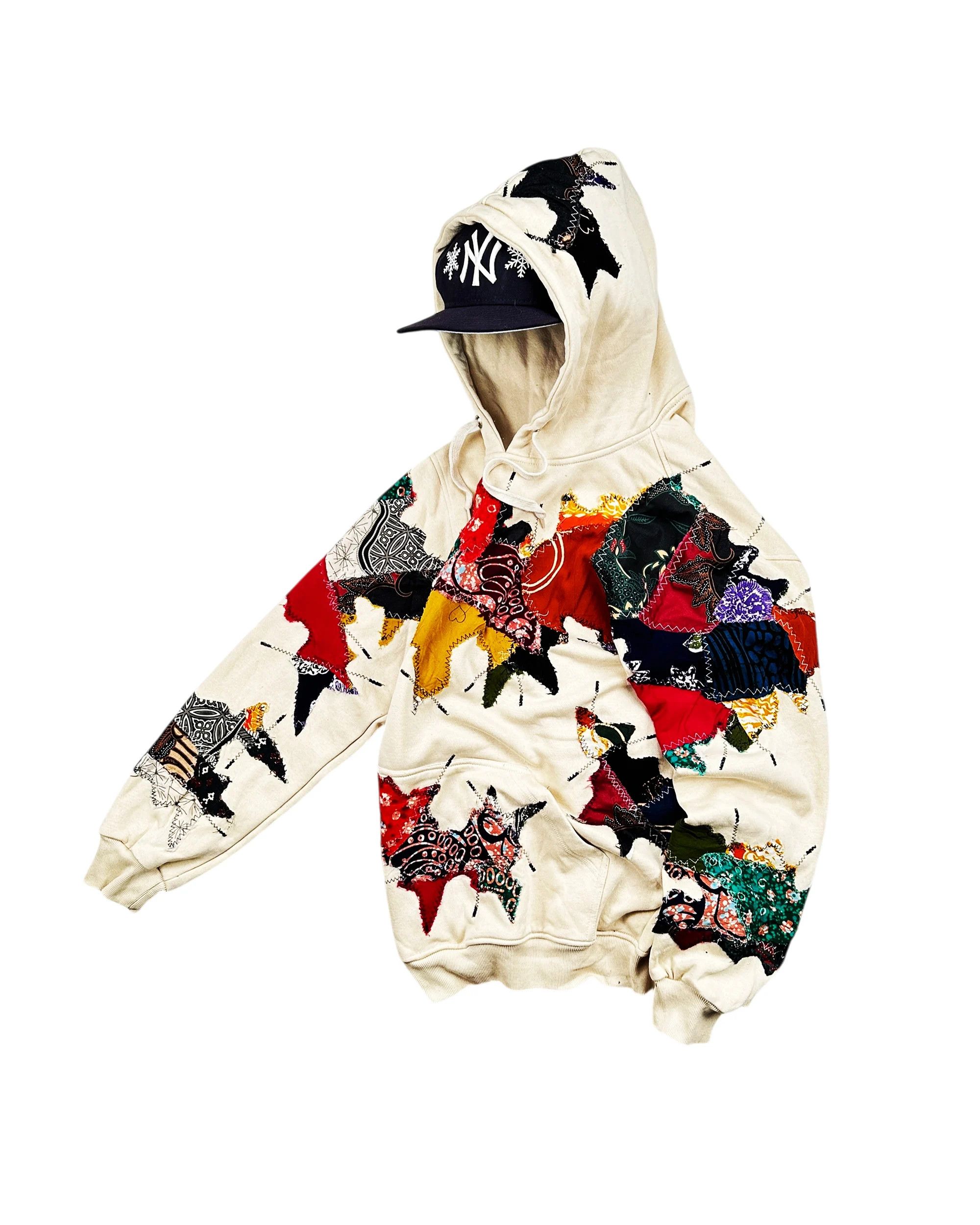 Japanese Brand Re-worked 1 of 1 Batik Legacy Patchworks Hoodie Size L / XL Size US XL / EU 56 / 4 - 5 Thumbnail