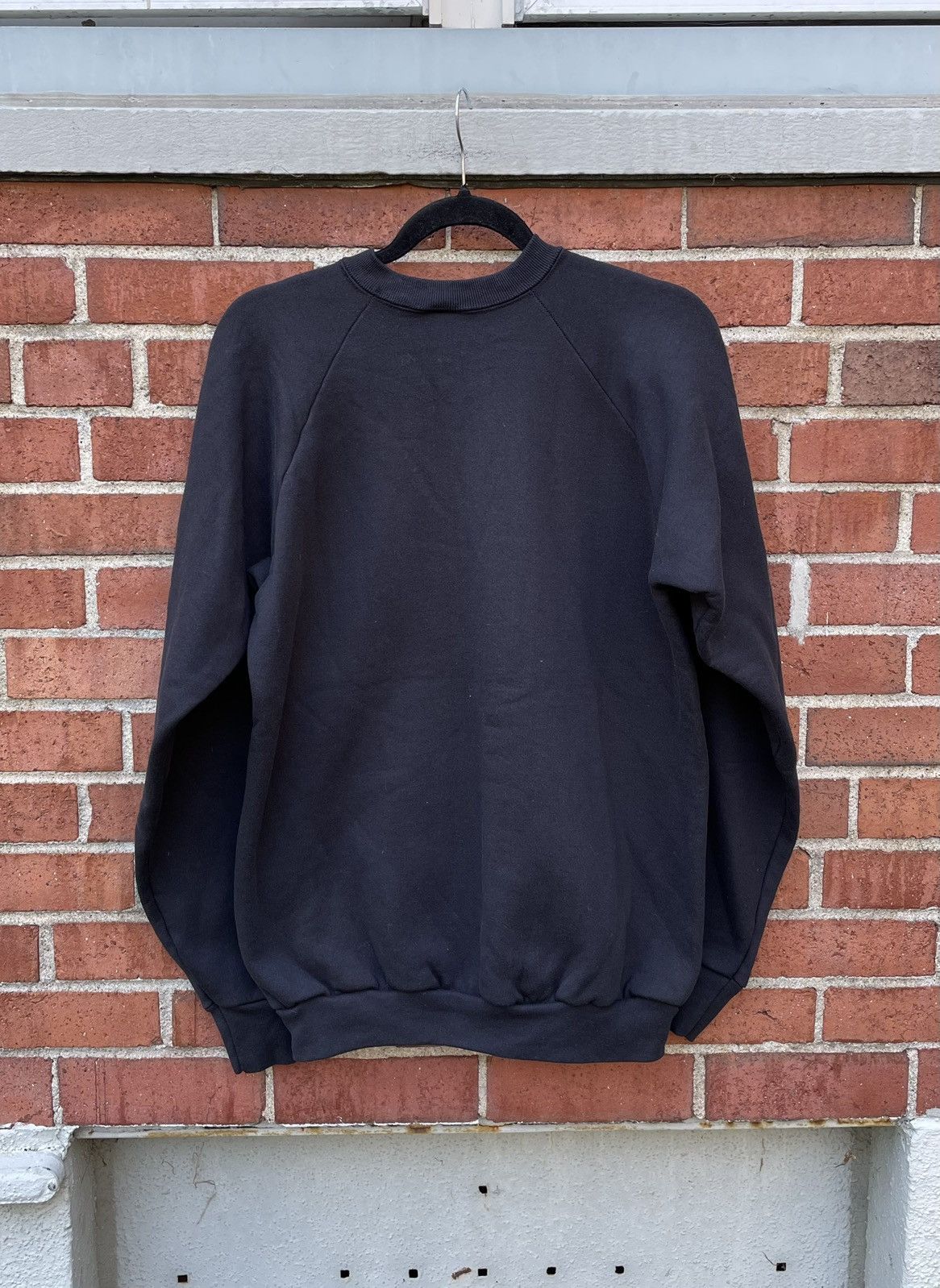 Fruit Of The Loom Vintage 80s Fruit Of The Bloom Blank BLK Crewneck Size US XL / EU 56 / 4 - 4 Thumbnail