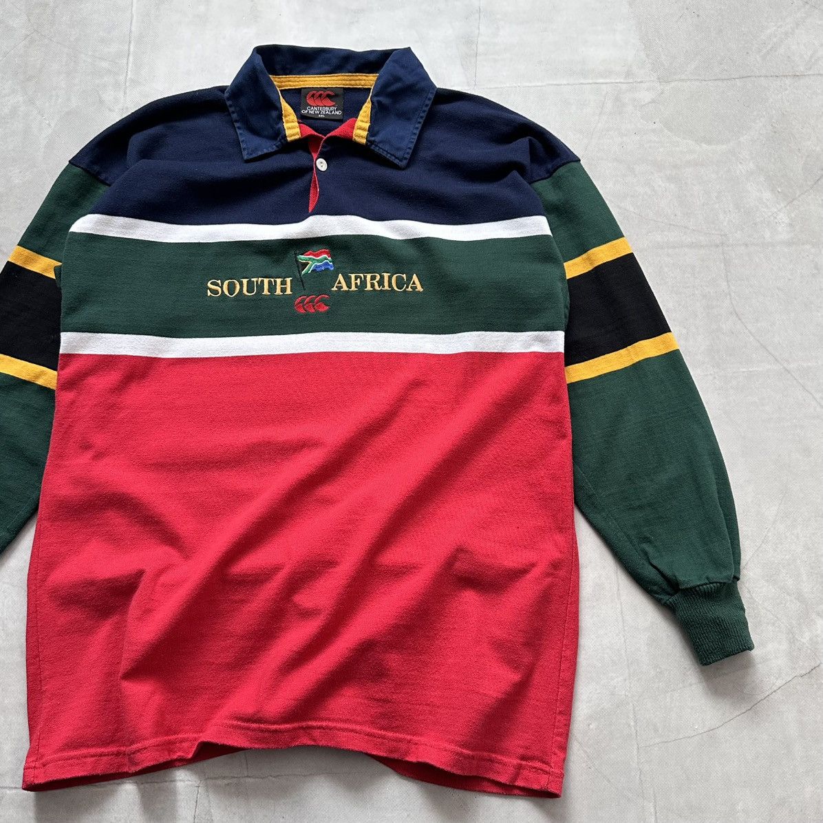 Canterbury of New Zealand Vintage Canterbury South Africa Springboks Rugby Jersey Size US XXL / EU 58 / 5 - 2 Thumbnail