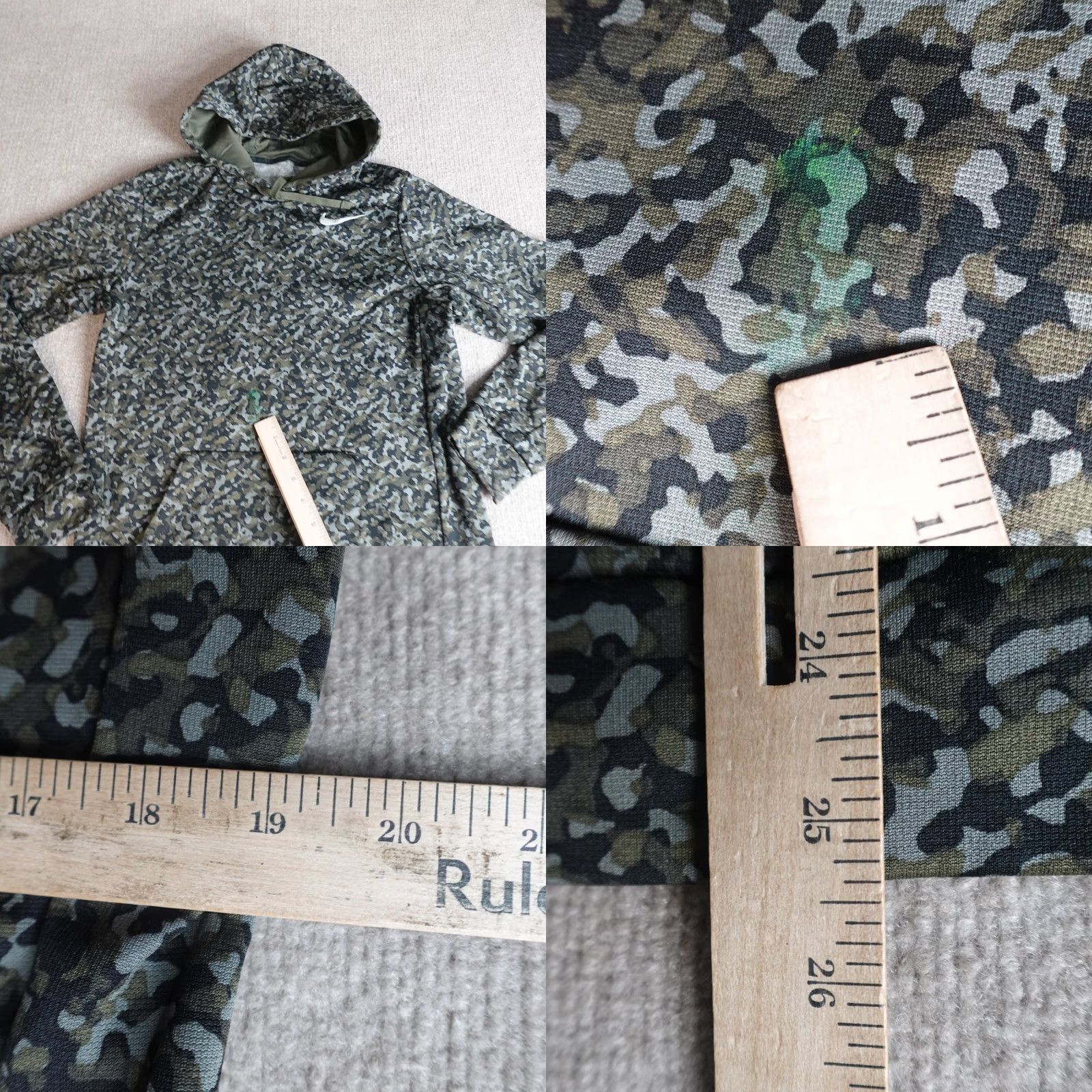 Nike Nike Mens Hoodie Medium Green Camo Camouflage 717107 Size US M / EU 48-50 / 2 - 8 Thumbnail