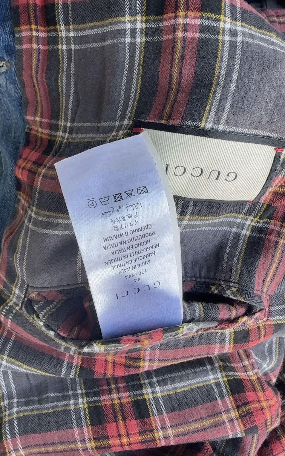 Gucci Gucci Gucci Denim Jacket with Logo Patch -2506 Size US S / EU 44-46 / 1 - 6 Thumbnail
