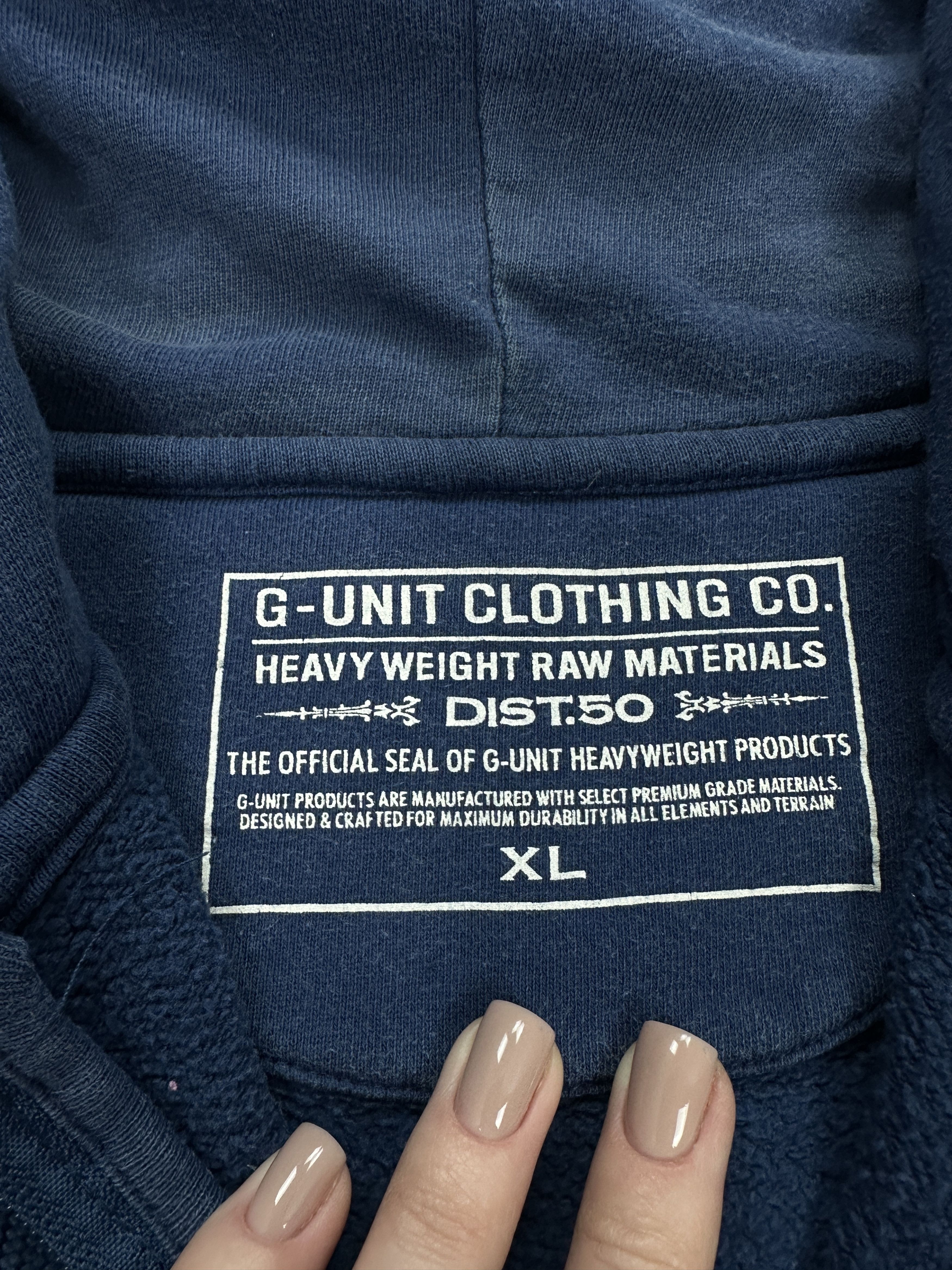 50 Cent × G-Unit G Unit 50 Cent Mens Distressed Zip Hoodie Size US XL / EU 56 / 4 - 9 Thumbnail