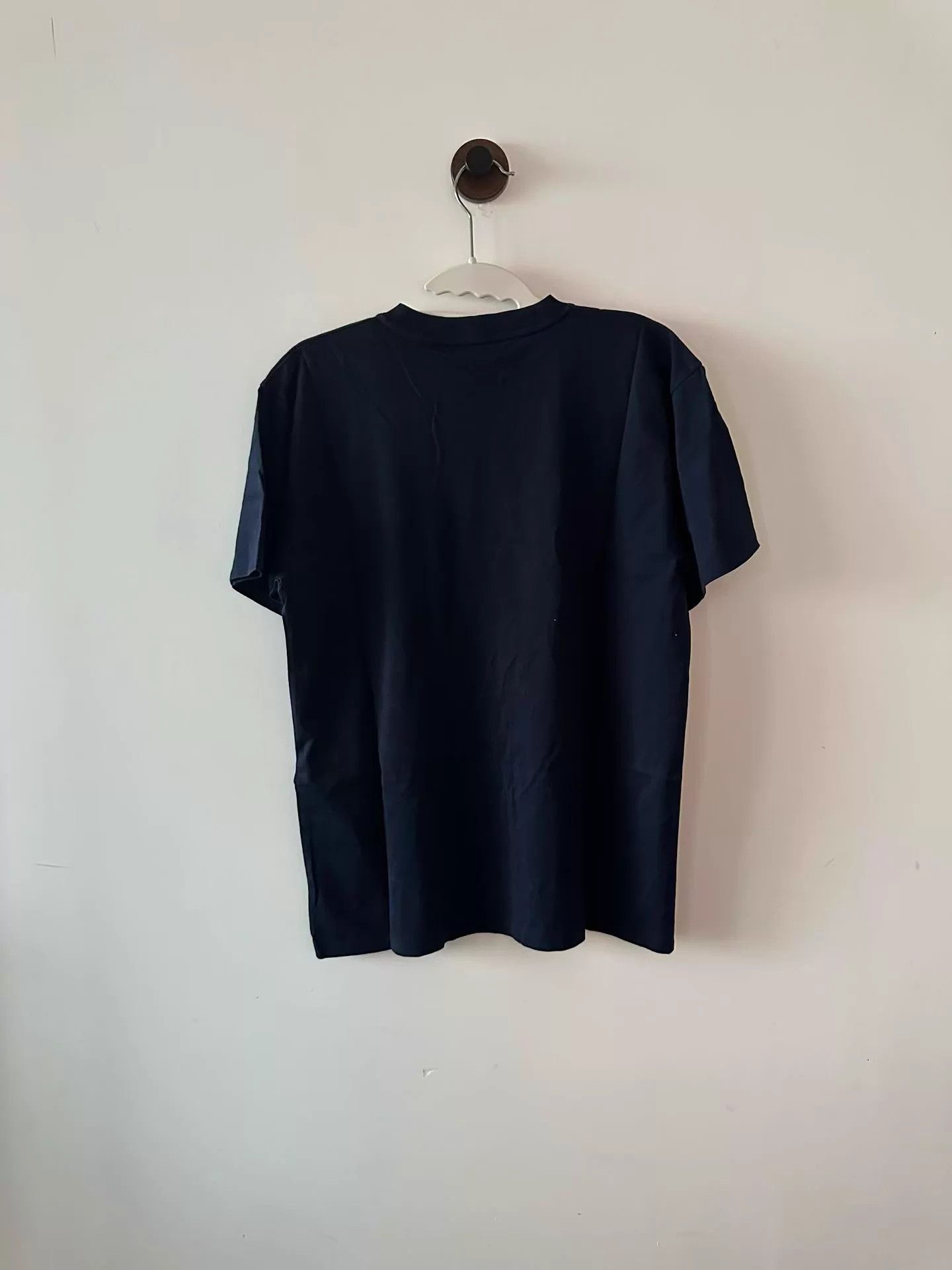 Celine CELINE Navy Blue Logo Short Sleeve M (New) Size M / US 6-8 / IT 42-44 - 4 Thumbnail