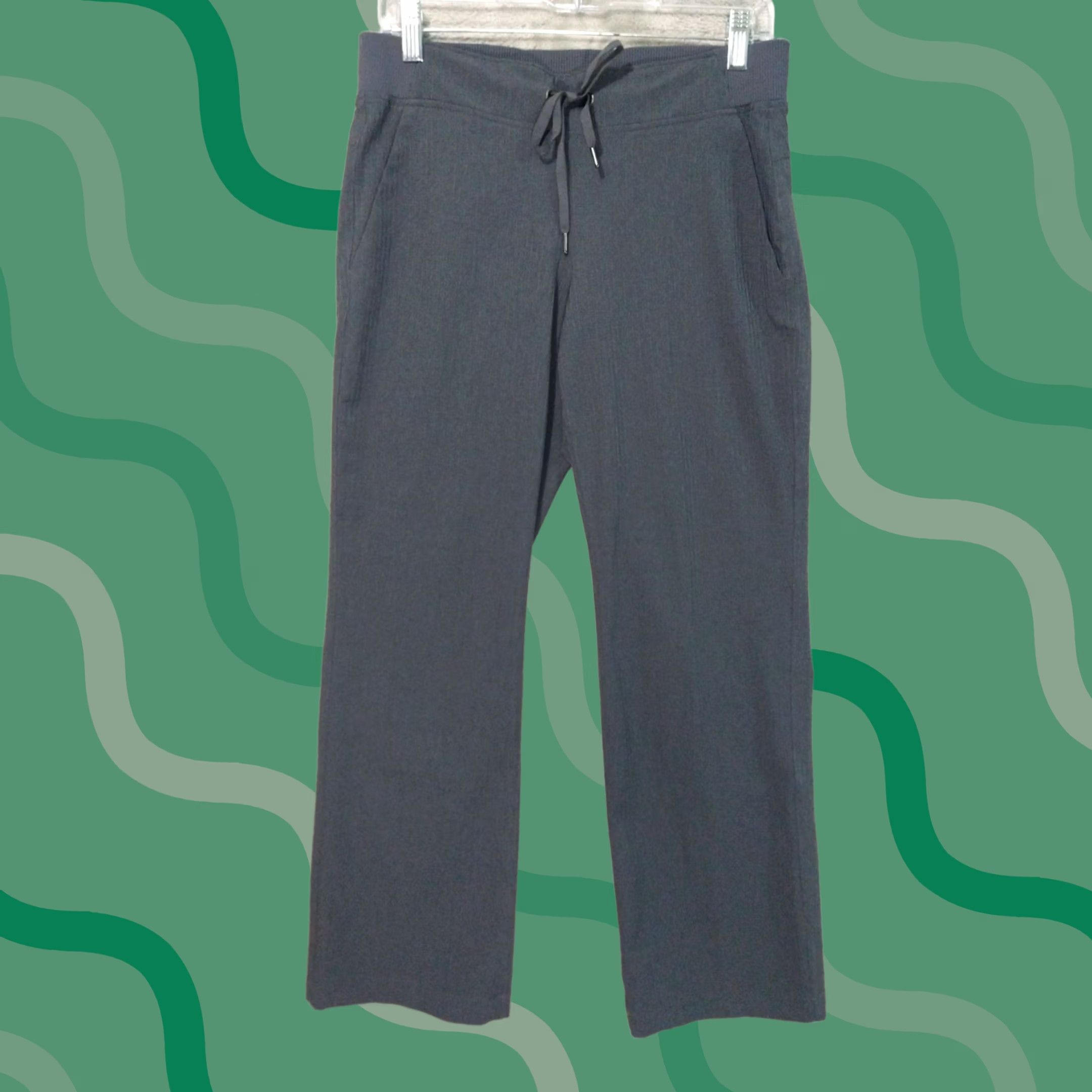 Athleta Athleta Pants Womens 4 Gray Stripe Midtown Trouser Pull On Stretch | Jogger Style | Casual | Regular Fit | 28.5 in Inseam | Gray Size 27" / US 4 / IT 40 - 1 Thumbnail
