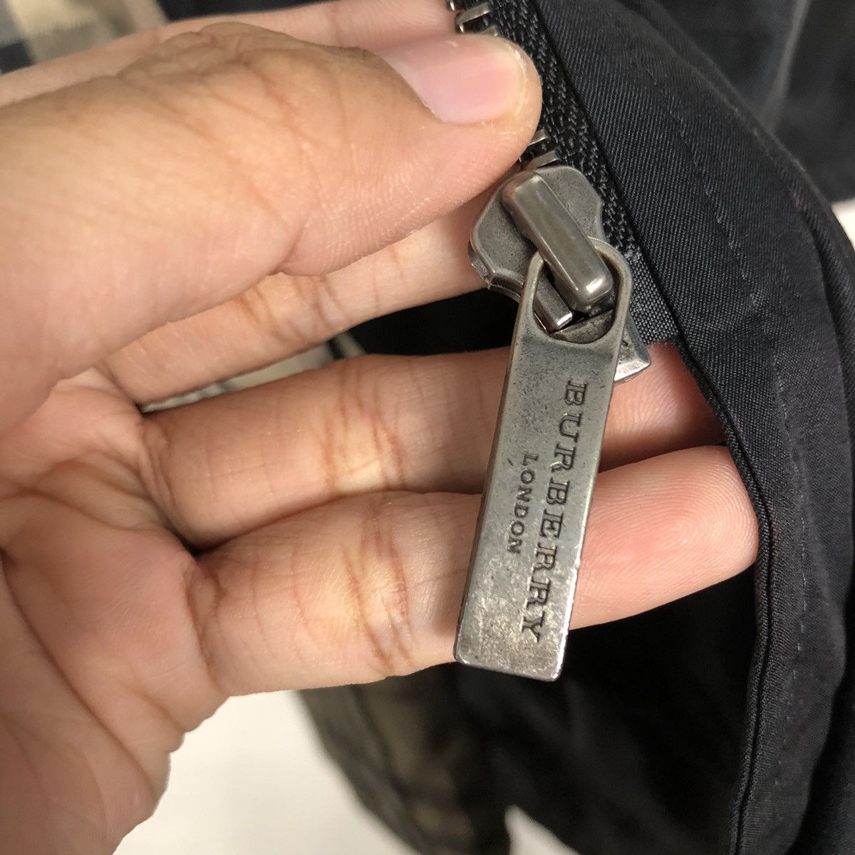 Burberry 📌Vintage Long Jacket Burberry London Nova Check Blanket Size US L / EU 52-54 / 3 - 18 Thumbnail