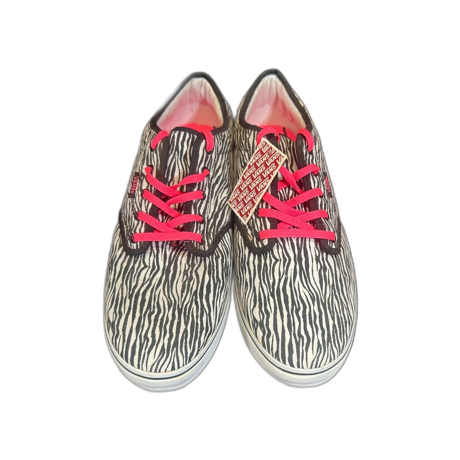Vans Vans Lo Pro White/Black Zebra Print Skate Canvas Shoes Women Size US 10 / EU 43 - 4 Thumbnail