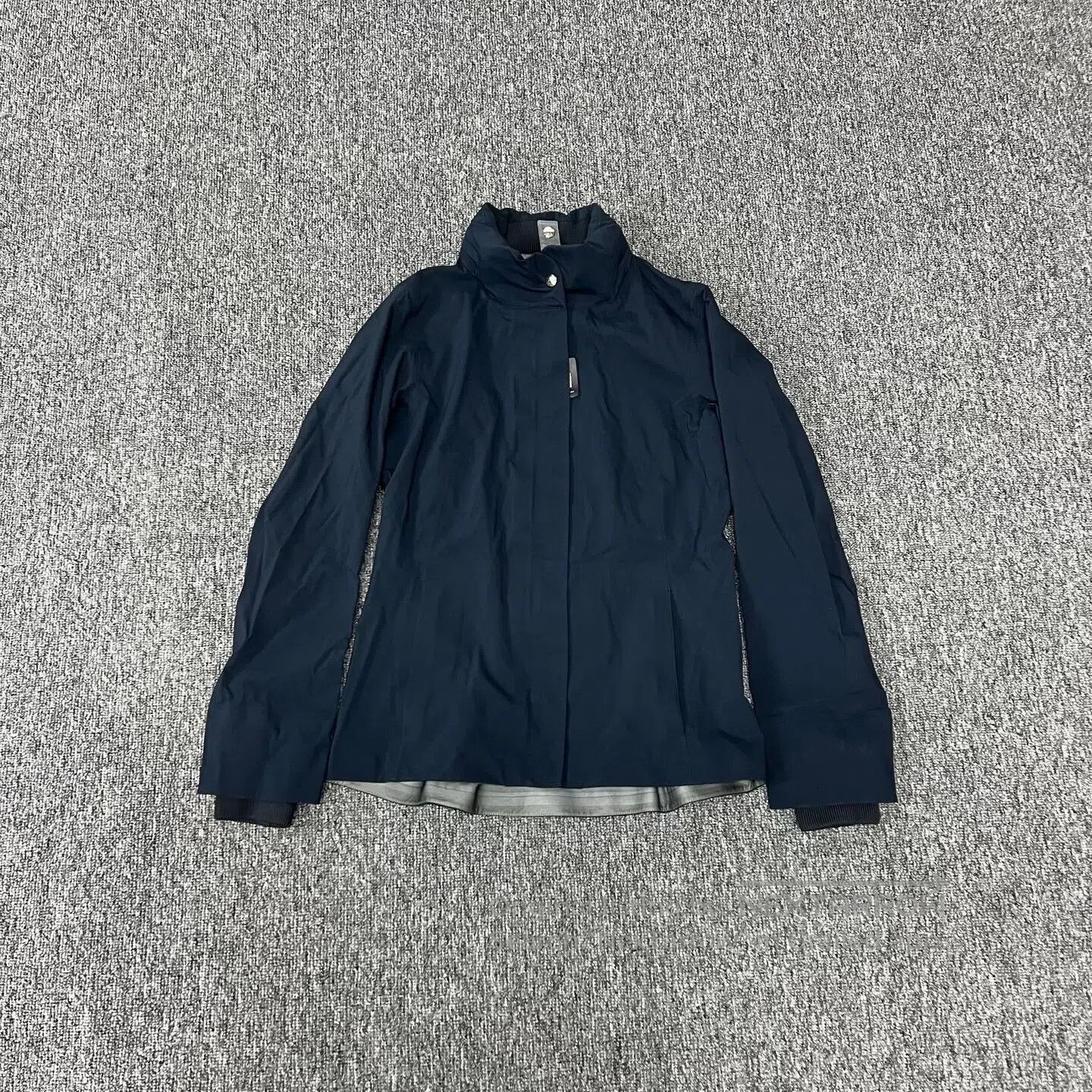 Hermes Hermes Bluish-black, adhesive-coated outdoor jacket| Size XS / US 0-2 / IT 36-38 - 1 Thumbnail