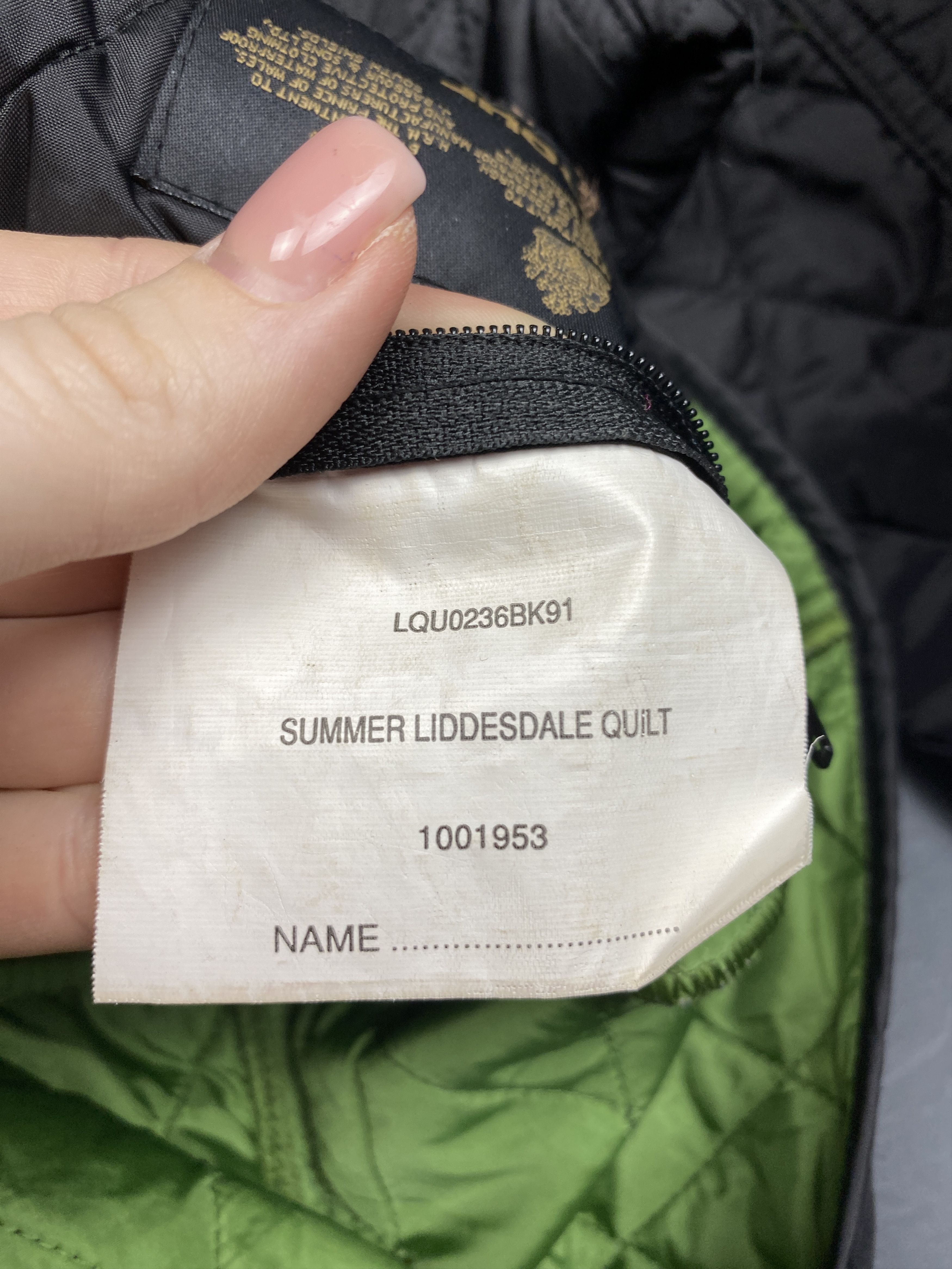 Barbour × Vintage Barbour Summer Liddesdale Vintage Quilted Jacket Size M / US 6-8 / IT 42-44 - 7 Thumbnail