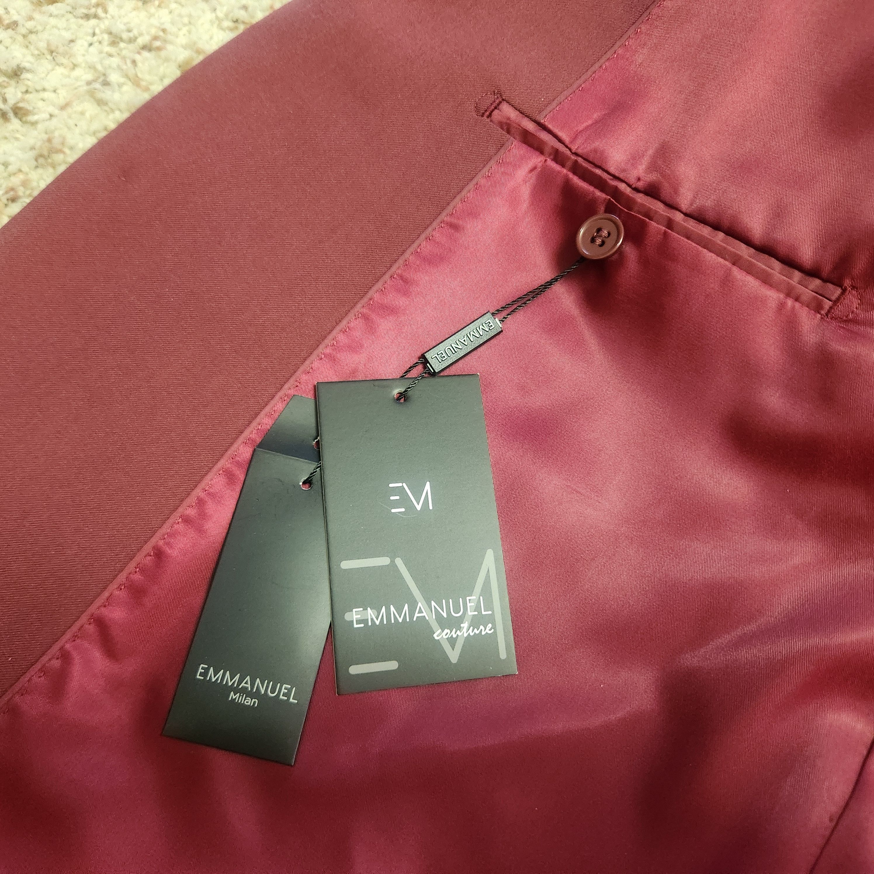 Other dark red sport coat 54R Emmanuel Italy NWT Size 54R - 7 Thumbnail