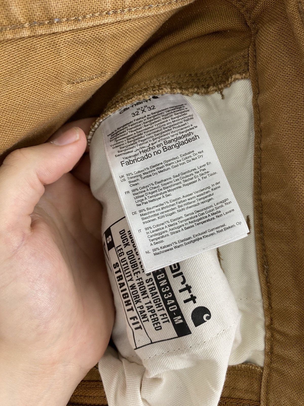 Carhartt 🇺🇸 Vintage 90s Carhartt Double Knees Brown Work Pants Y2K Size US 32 / EU 48 - 8 Thumbnail