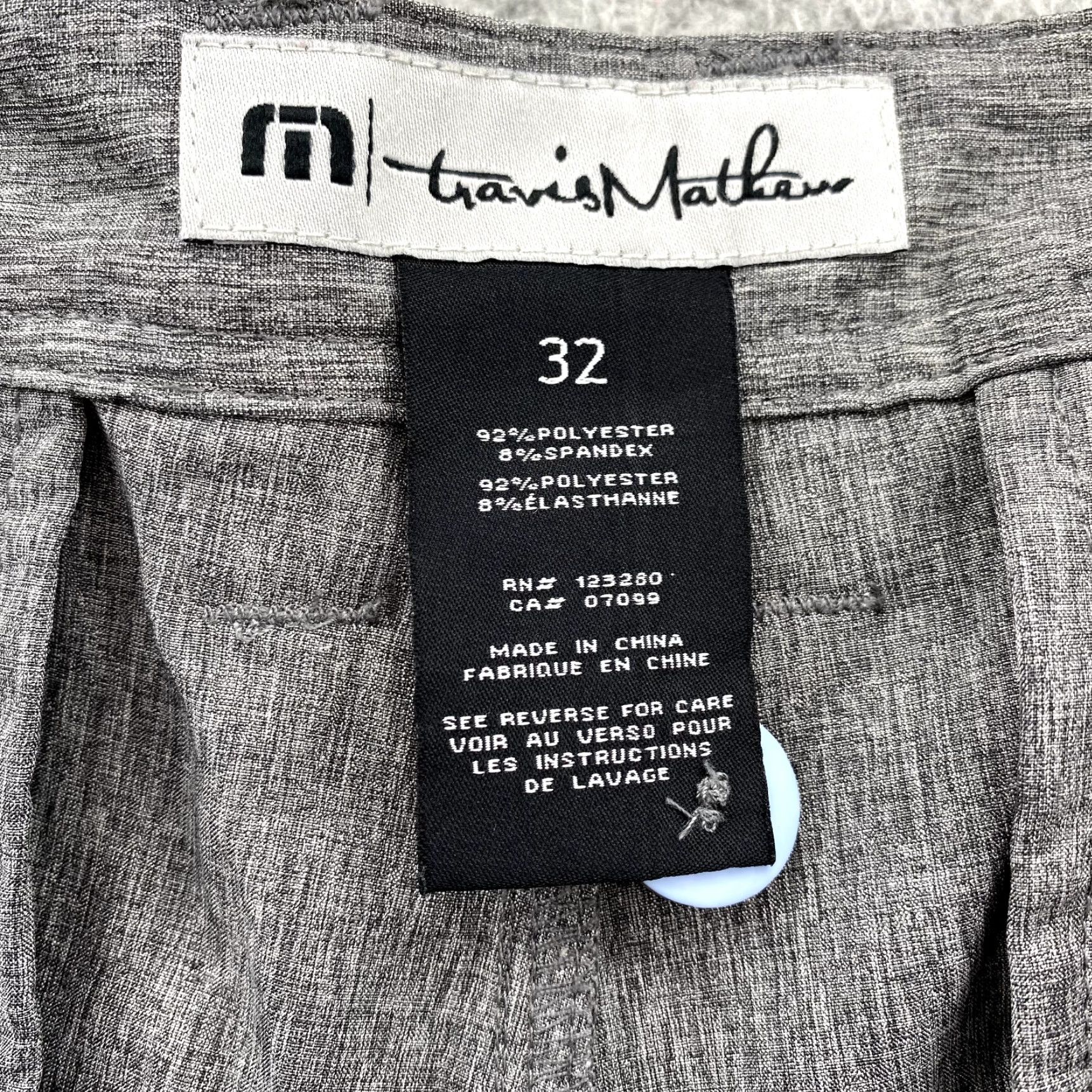 TravisMathew Travis Mathew Shorts Adult 32 Gray Bird Print Golf Chino Performance Mens Size US 32 / EU 48 - 7 Thumbnail