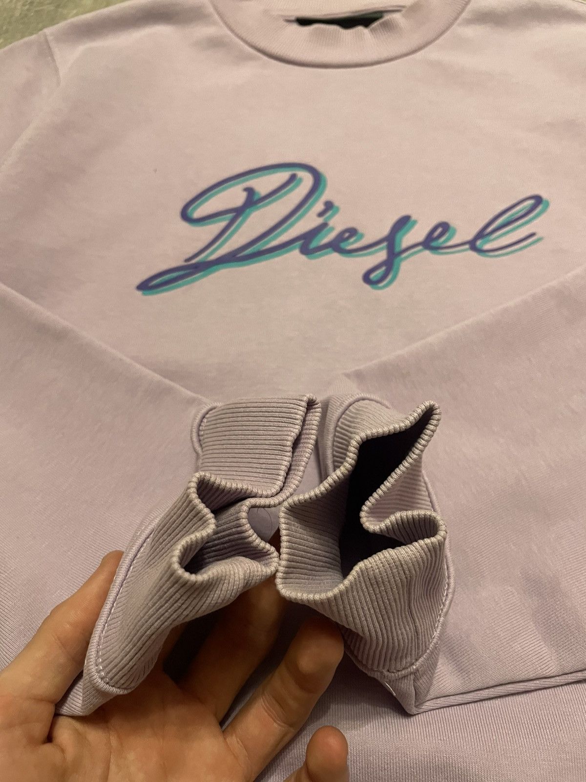 Diesel × Vintage Vintage Diesel Purple Sweatshirt Y2K Size S Size US S / EU 44-46 / 1 - 7 Thumbnail