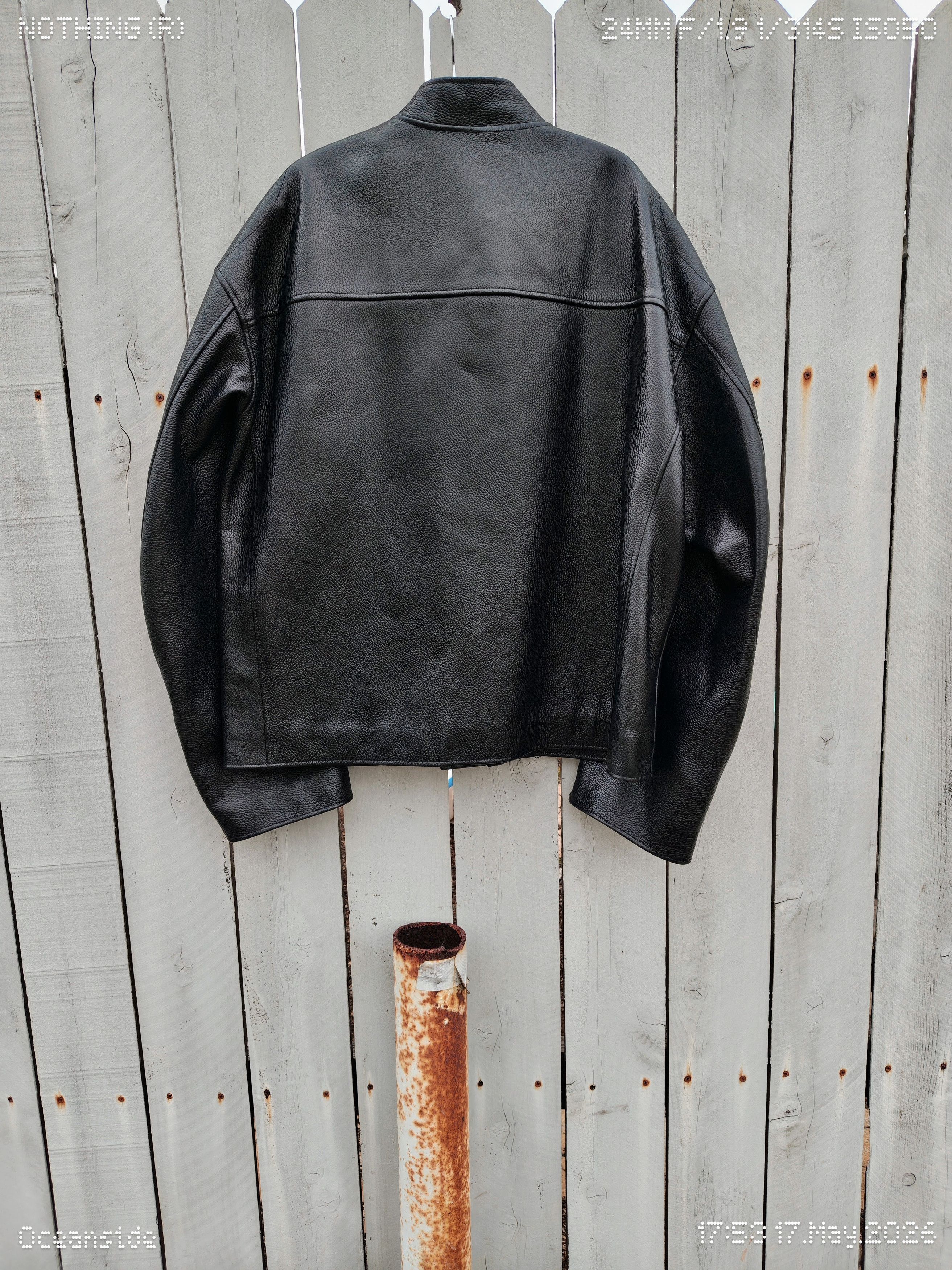 WE11DONE Moto Pebbled Leather Oversized Size US XL / EU 56 / 4 - 6 Thumbnail
