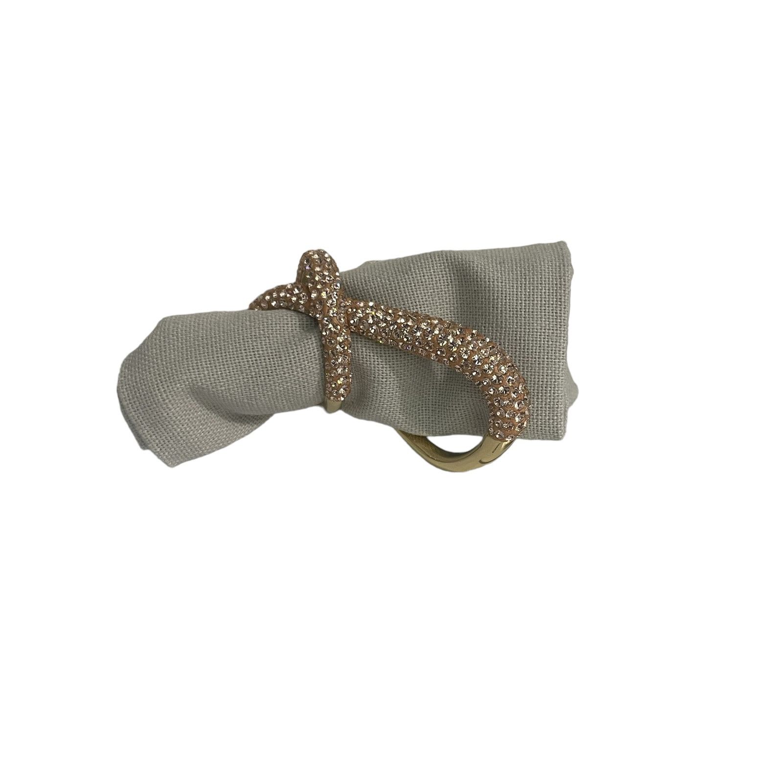 Swarovski Swarovski Atelier Tigri ring Pink, Gold-tone plated Size 55 Size ONE SIZE - 3 Thumbnail
