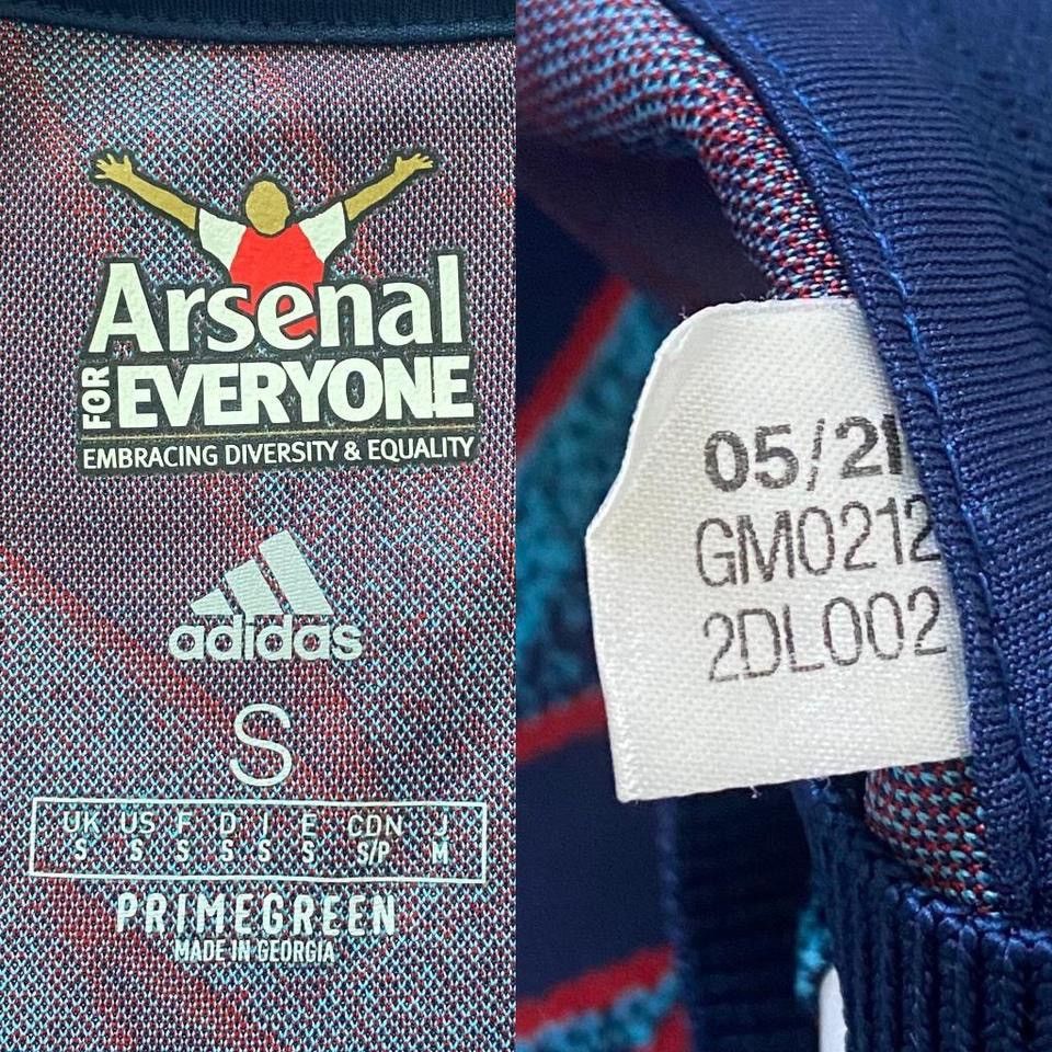 Adidas Arsenal Saka 2021 22 third PLAYER VERSION jersey Size US S / EU 44-46 / 1 - 3 Thumbnail
