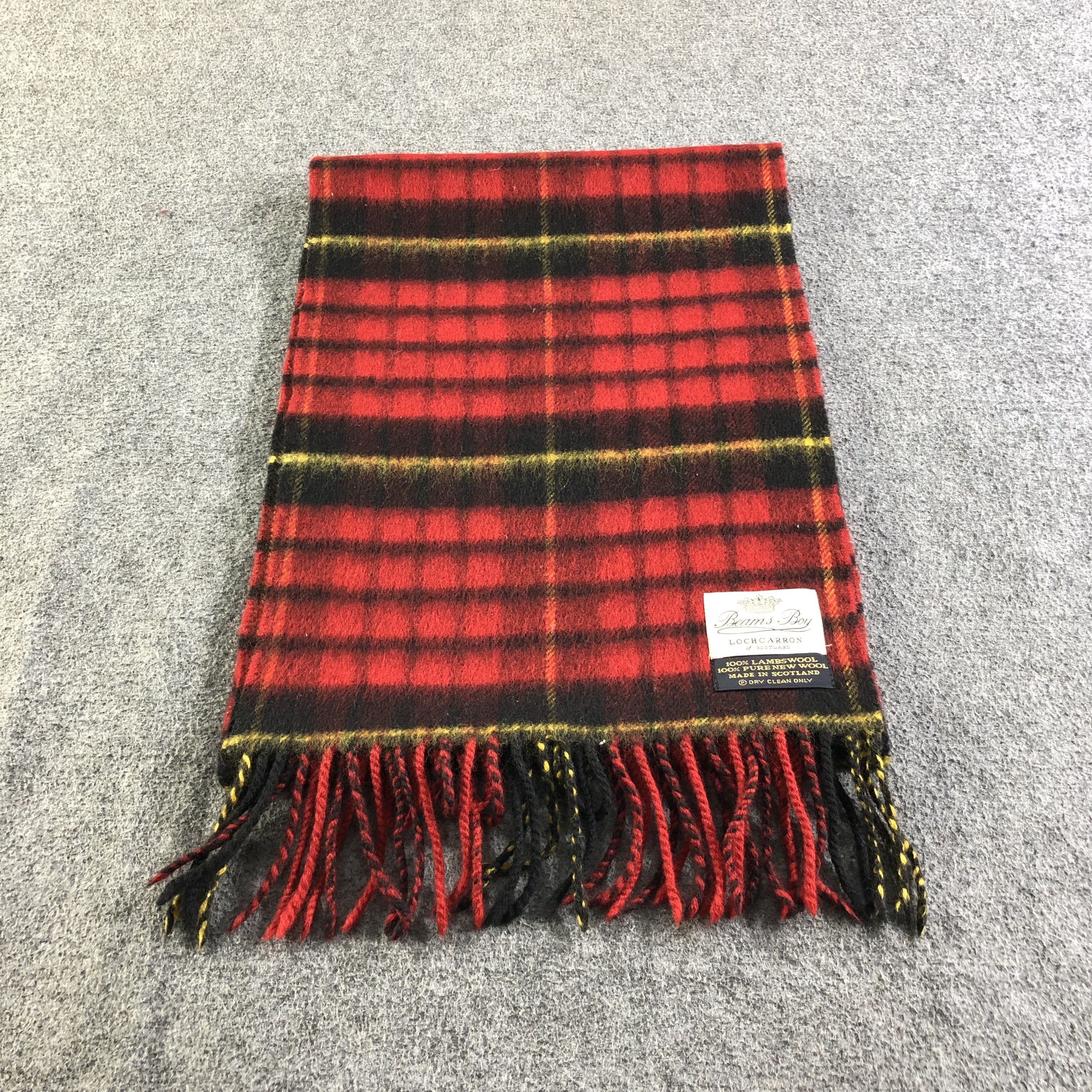 Beams Plus Beams Boy Tartan Wool Scarf Muffler Neckwear V2152 Size ONE SIZE - 3 Thumbnail