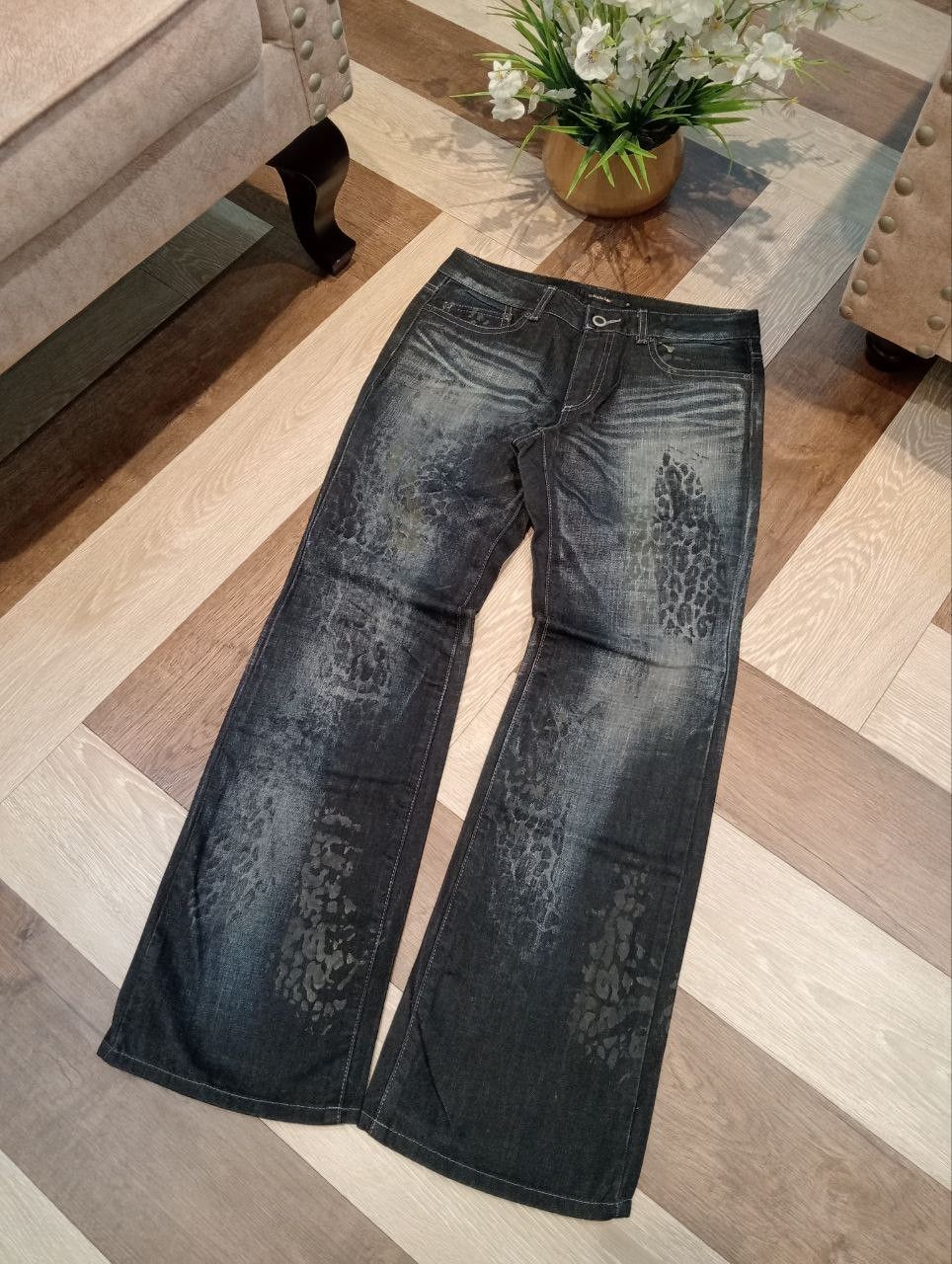 Tornado Mart TORNADO MART JAPAN BLUE WASHED FLARED PANTS Size US 31 - 2 Thumbnail