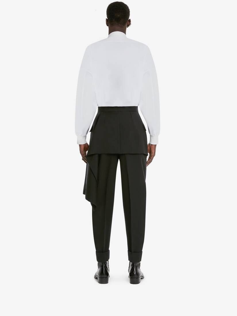 Alexander McQueen o1w1db10725 Cotton Poplin Shirt in White Size US XL / EU 56 / 4 - 4 Thumbnail