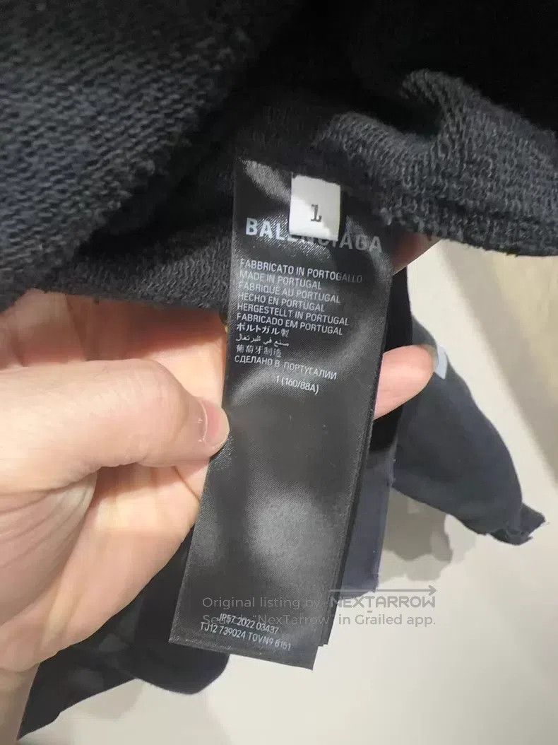 Balenciaga Balenciaga Decayed Website Embroidered Distressed Hoodie Size US S / EU 44-46 / 1 - 5 Thumbnail