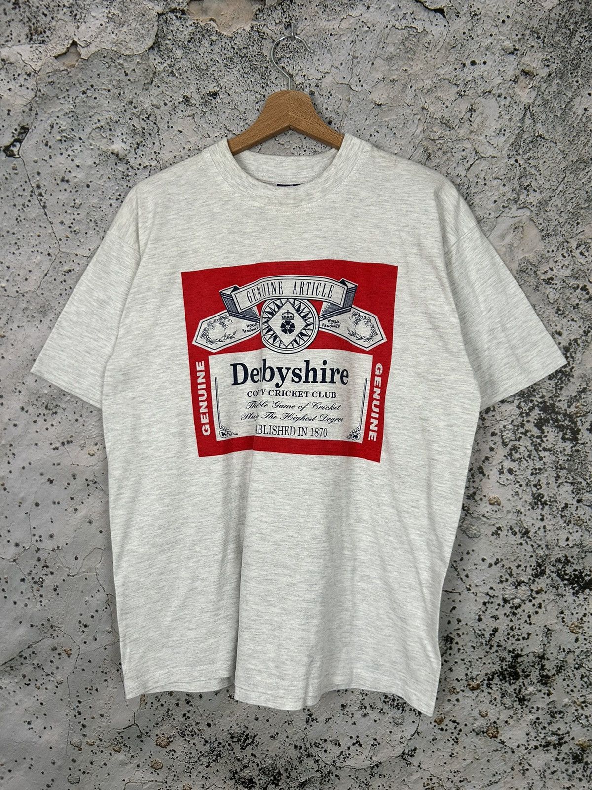 Vintage Vintage Derbyshire Boxy Graphic Tee Retro 90s Y2K Size US M / EU 48-50 / 2 - 1 Thumbnail