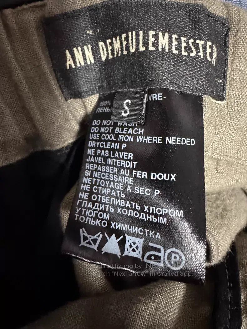 Ann Demeulemeester Ann Demeulemeester size S 100% linen drawstring casual pant Size US 30 / EU 46 - 3 Thumbnail