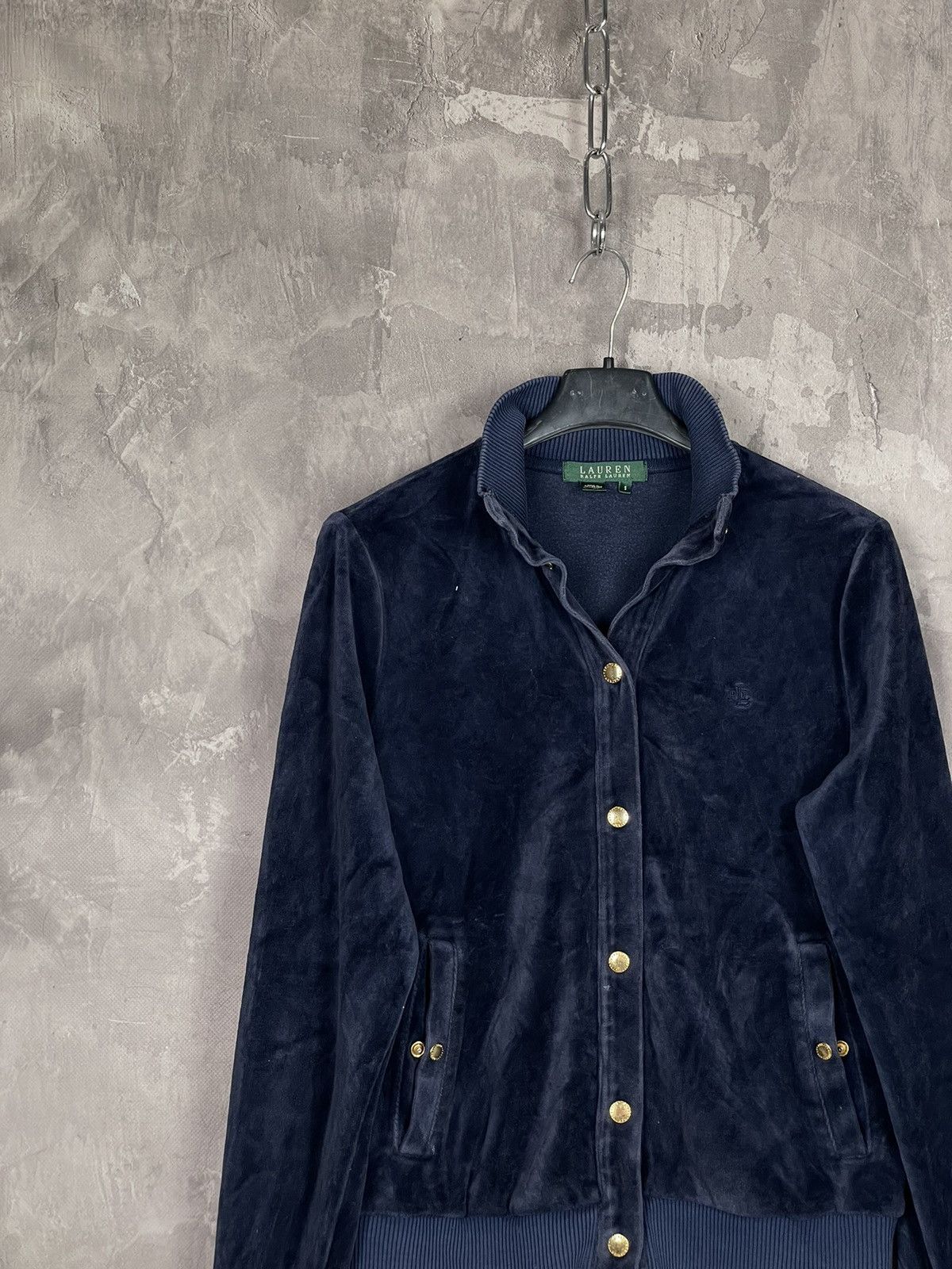 Polo Ralph Lauren Polo Ralph Lauren Velour Luxury Button Ups Sweatshirt Size S / US 4 / IT 40 - 3 Thumbnail