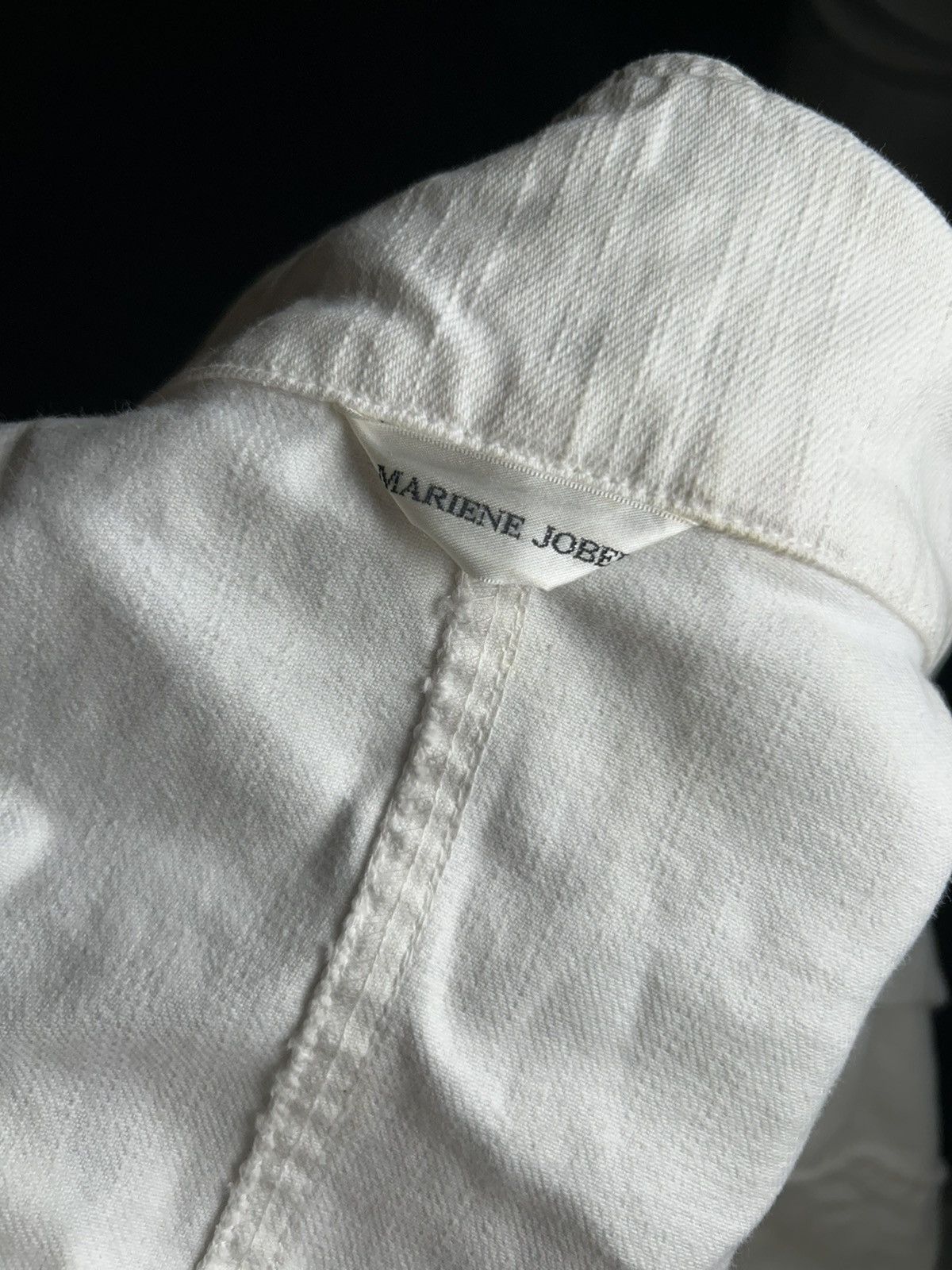 Japanese Brand Mariene Jobert White Tone Mortocycle Jacket Size US M / EU 48-50 / 2 - 5 Thumbnail