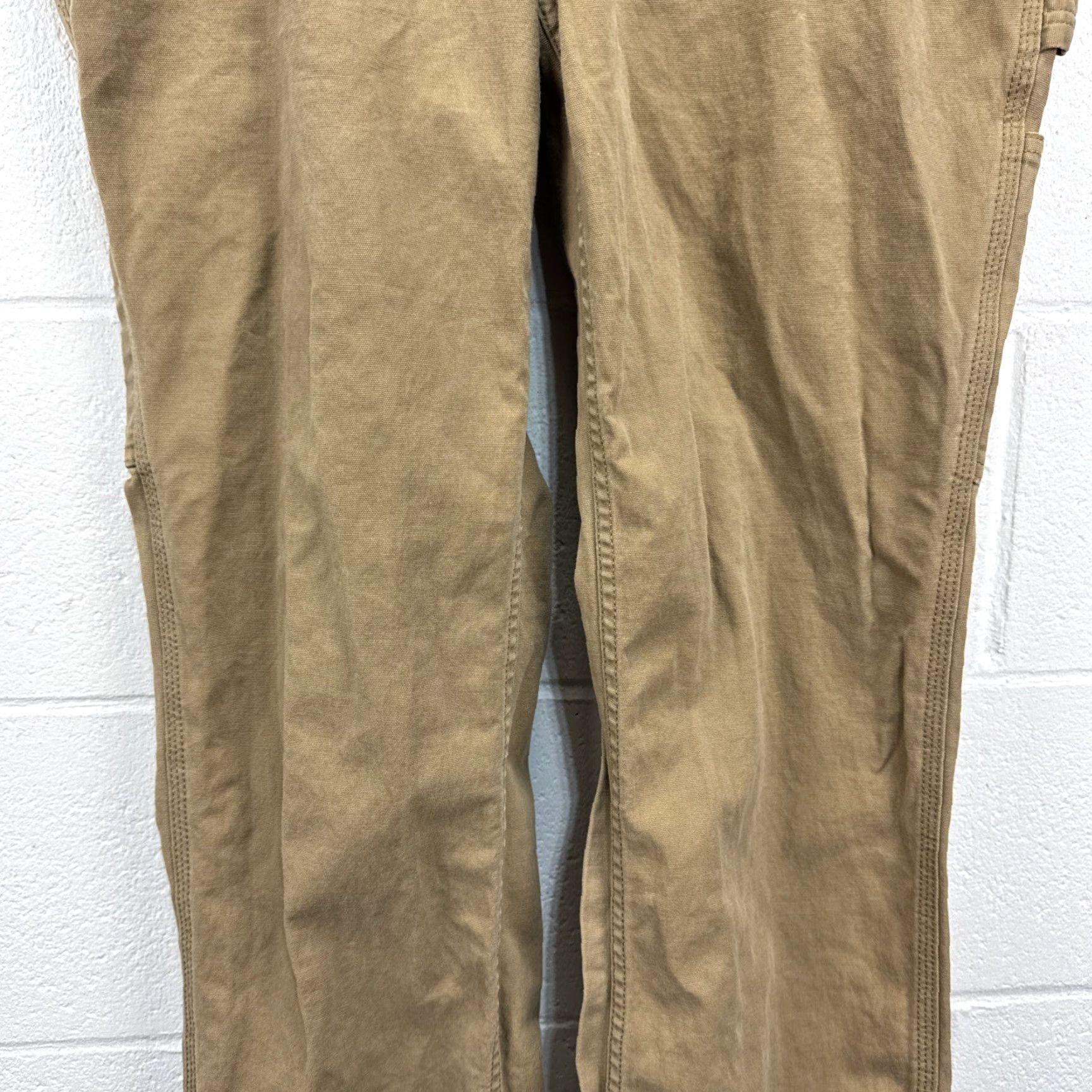 Carhartt Carhartt Women's Pants - Rugged Flex Loose Fit Canvas Work Pants - Brown - 14 Regular - 102080-257 - Straight Leg - Casual Workwear Size 36" / US 14 / IT 50 - 5 Thumbnail