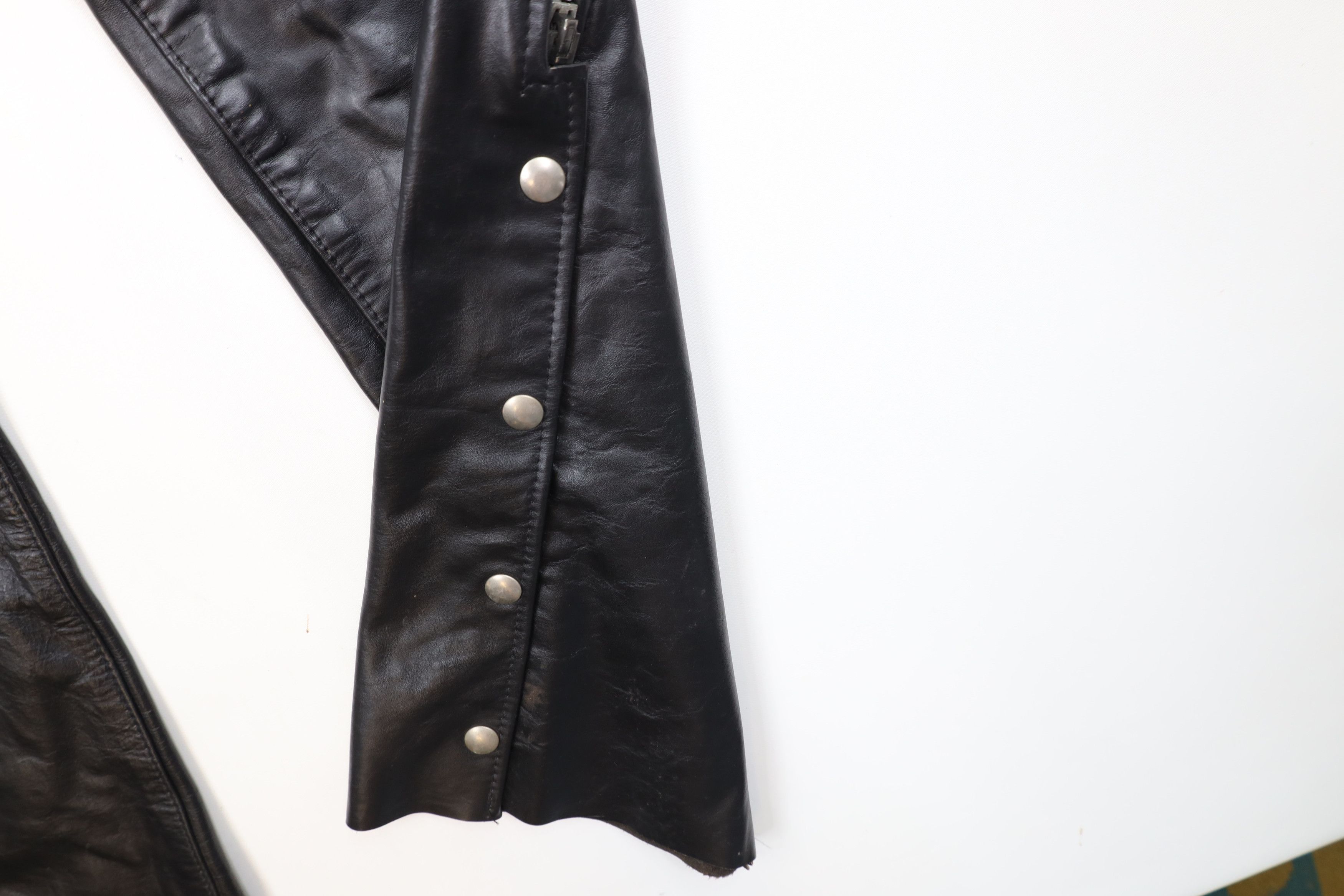 Vintage Vintage 70s Streetwear Leather Motorcycle Chaps USA Dom Size US 30 / EU 46 - 6 Thumbnail
