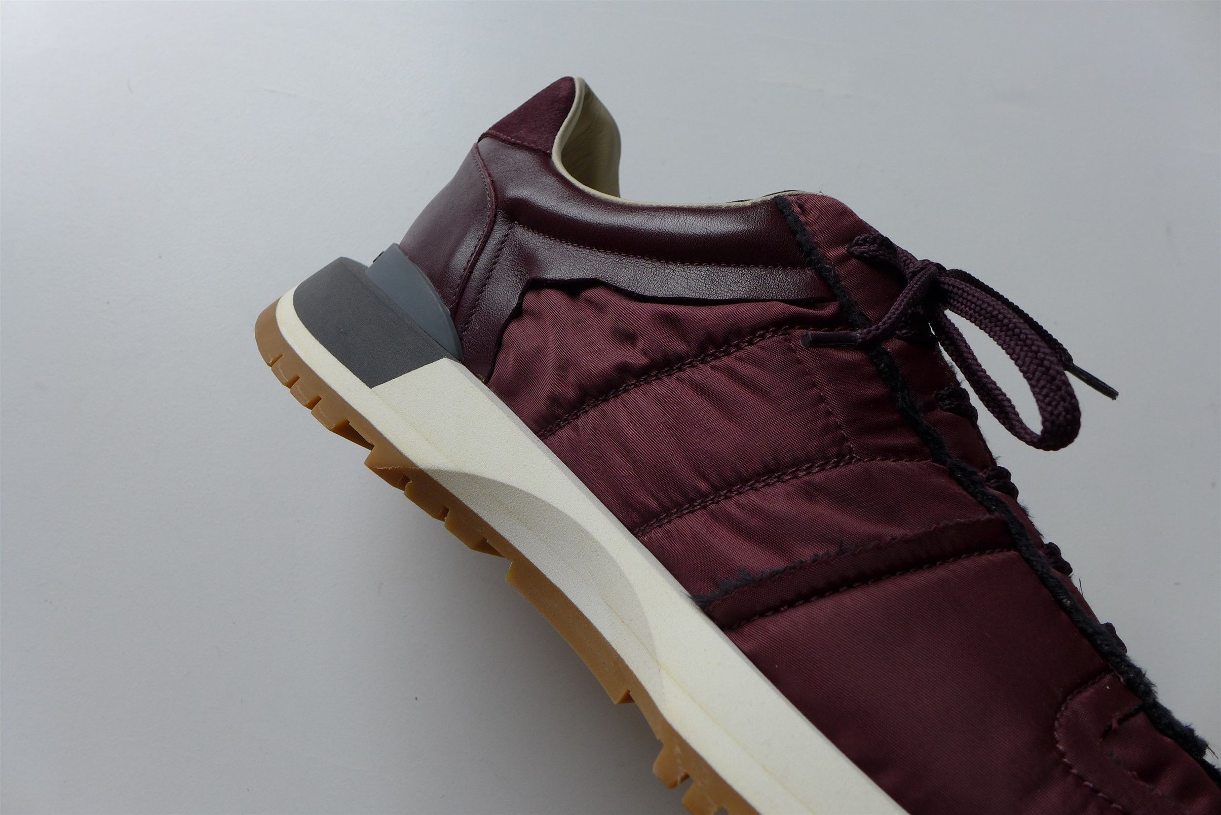 Maison Margiela Margiela Burgundy Runner Evolution Sneakers Size US 13 / EU 46 - 8 Thumbnail