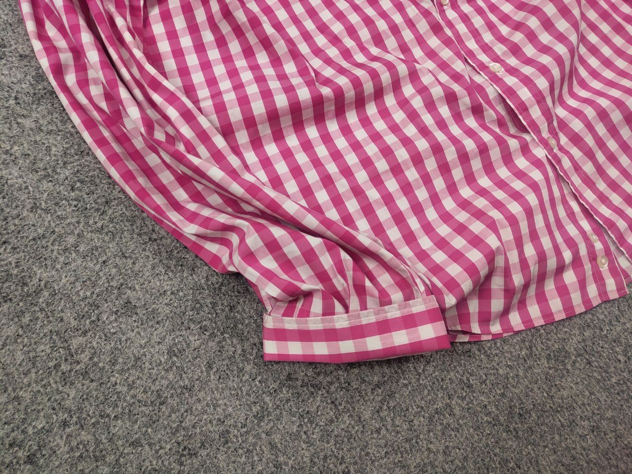 Etro Etro Italy Design Regular Fit pink checked Long sleeve Shirt Size US XL / EU 56 / 4 - 7 Thumbnail