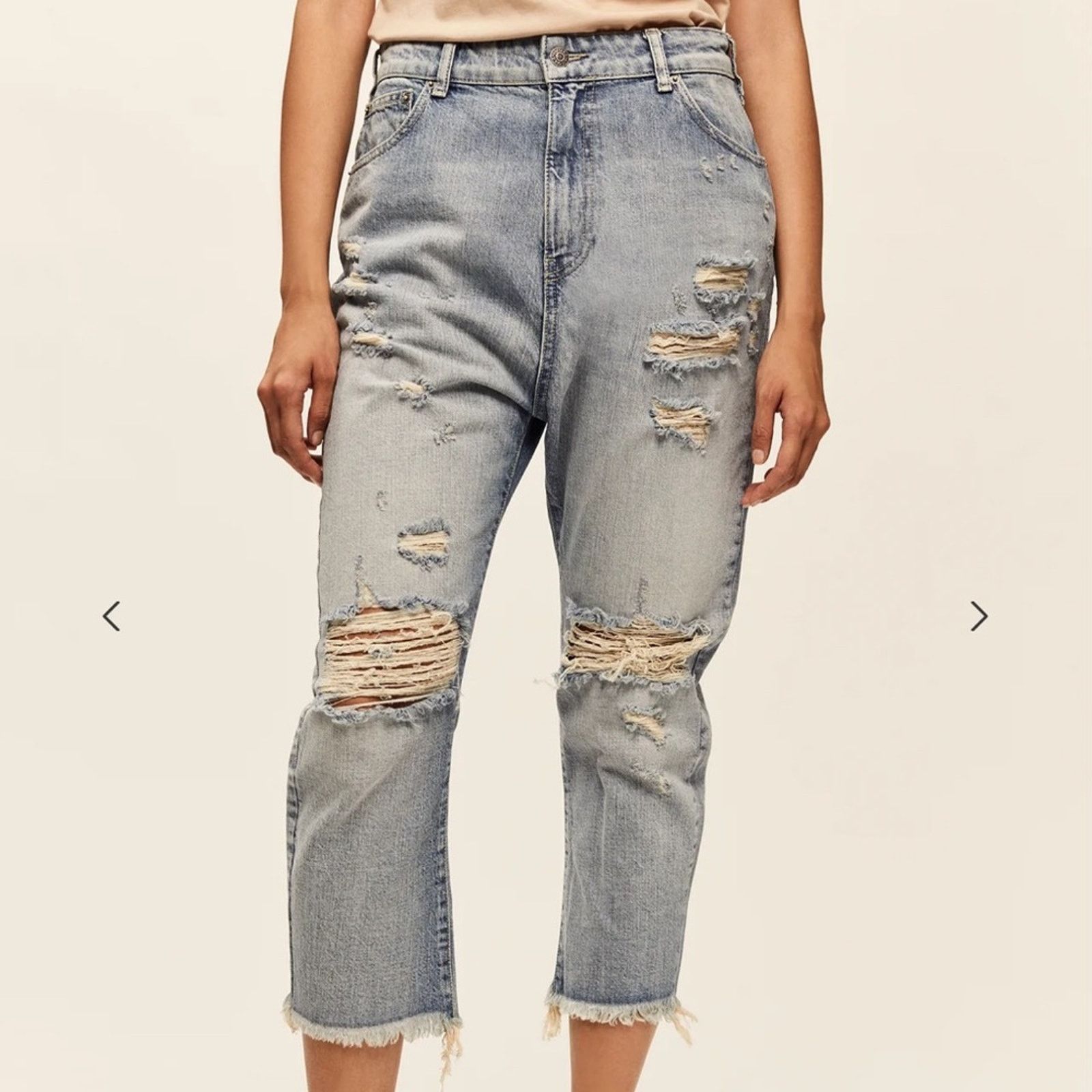 image of Ser O Ya Ser.o.ya Omar Drop Boyfriend Jeans NWT In Size 26 in Blue, Women's