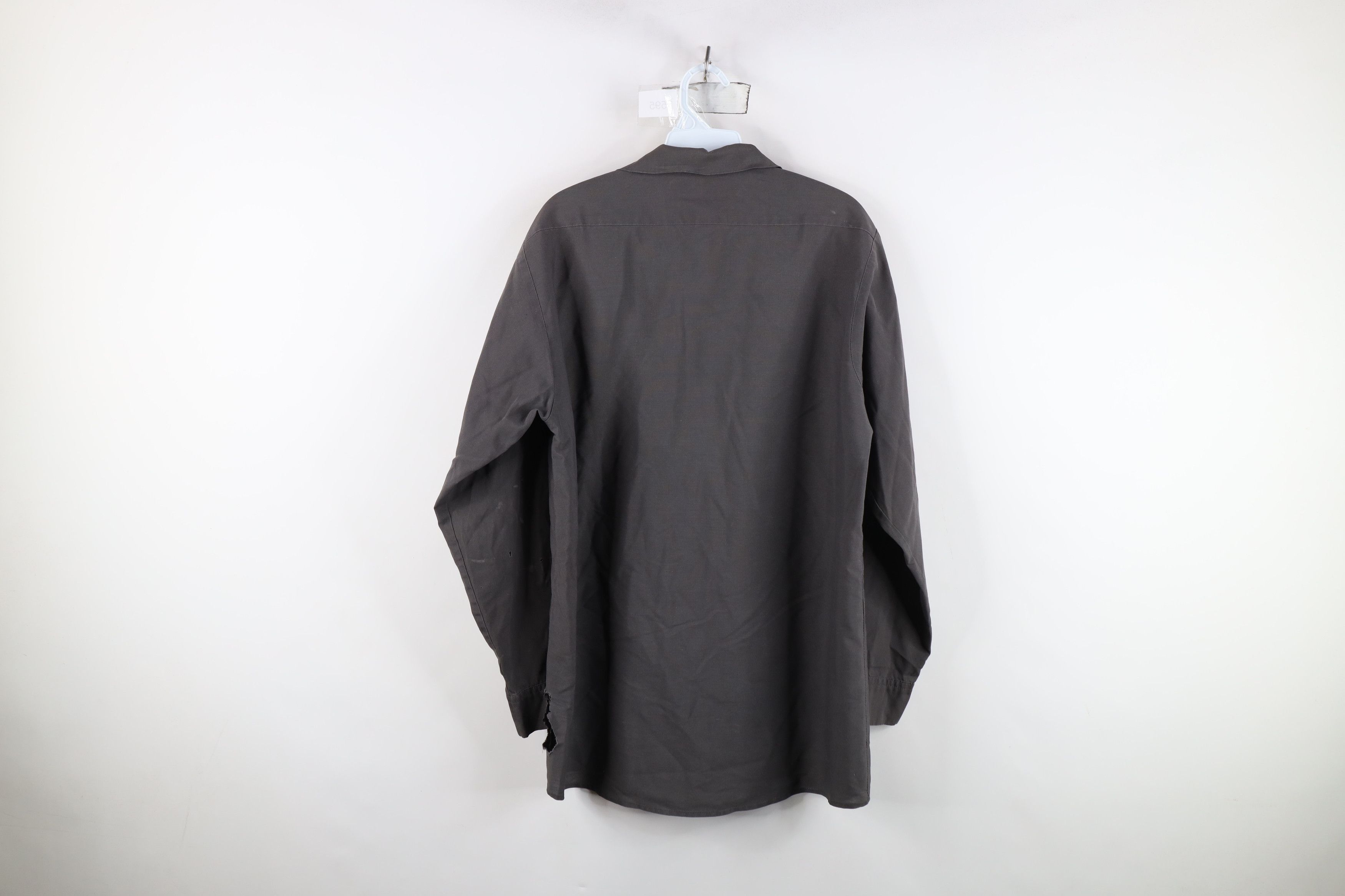 Vintage Vintage 90s Streetwear Workwear Mechanic Button Shirt Gray Size US M / EU 48-50 / 2 - 12 Thumbnail