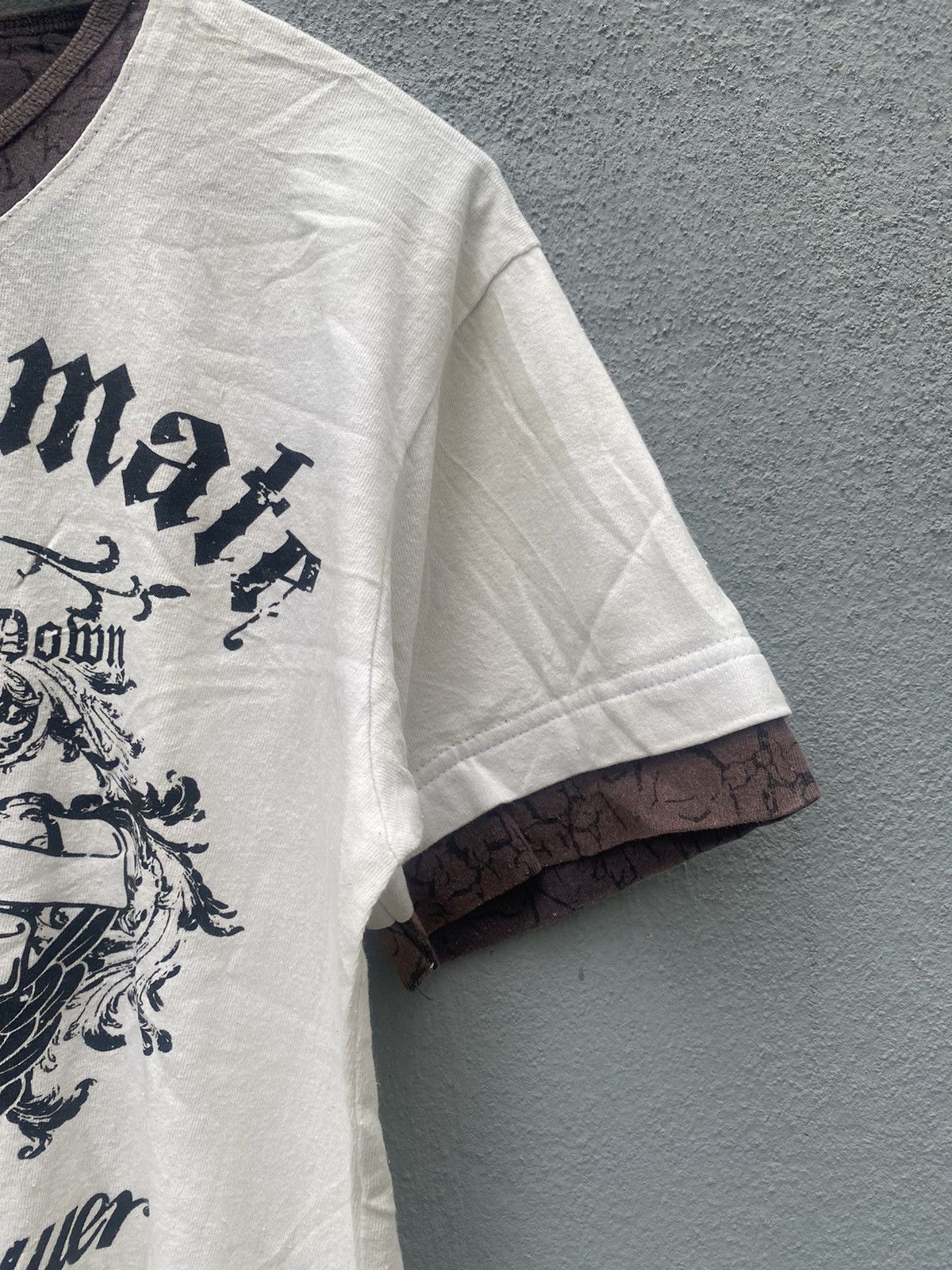 Japanese Brand y2k Desio The Ultimate Double Layer Poem Tshirt Size US M / EU 48-50 / 2 - 8 Thumbnail