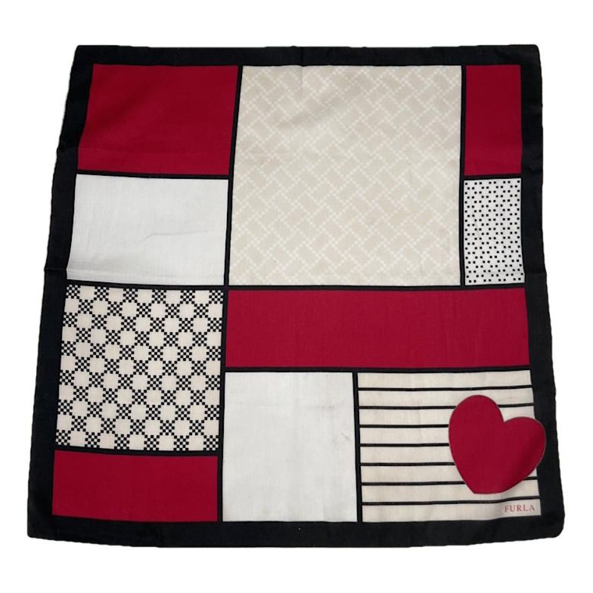 Furla Black Cotton Scarf Size ONE SIZE - 1 Thumbnail