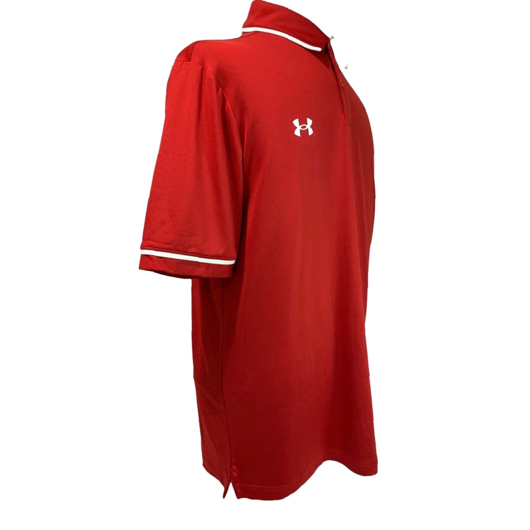 Under Armour VINTAGE? Wait not vintage. Under Armour Mens Polo Shirt M Red Team Polo Shirt 1376904 Size US M / EU 48-50 / 2 - 6 Thumbnail