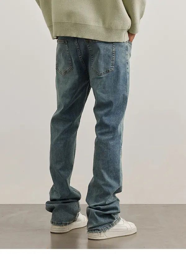 VIBE punk distressed faded flared jeans Size US 32 / EU 48 - 5 Thumbnail