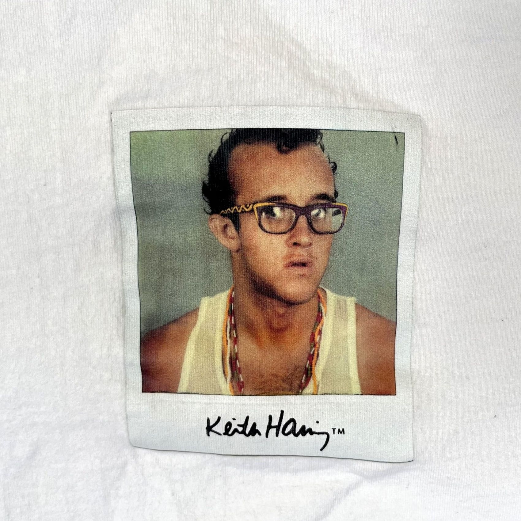 H&M H&M Keith Haring T-Shirt Mens 3XL White Graphic Print Crew Neck Short Sleeve Vintage No Size US XXL / EU 58 / 5 - 2 Thumbnail