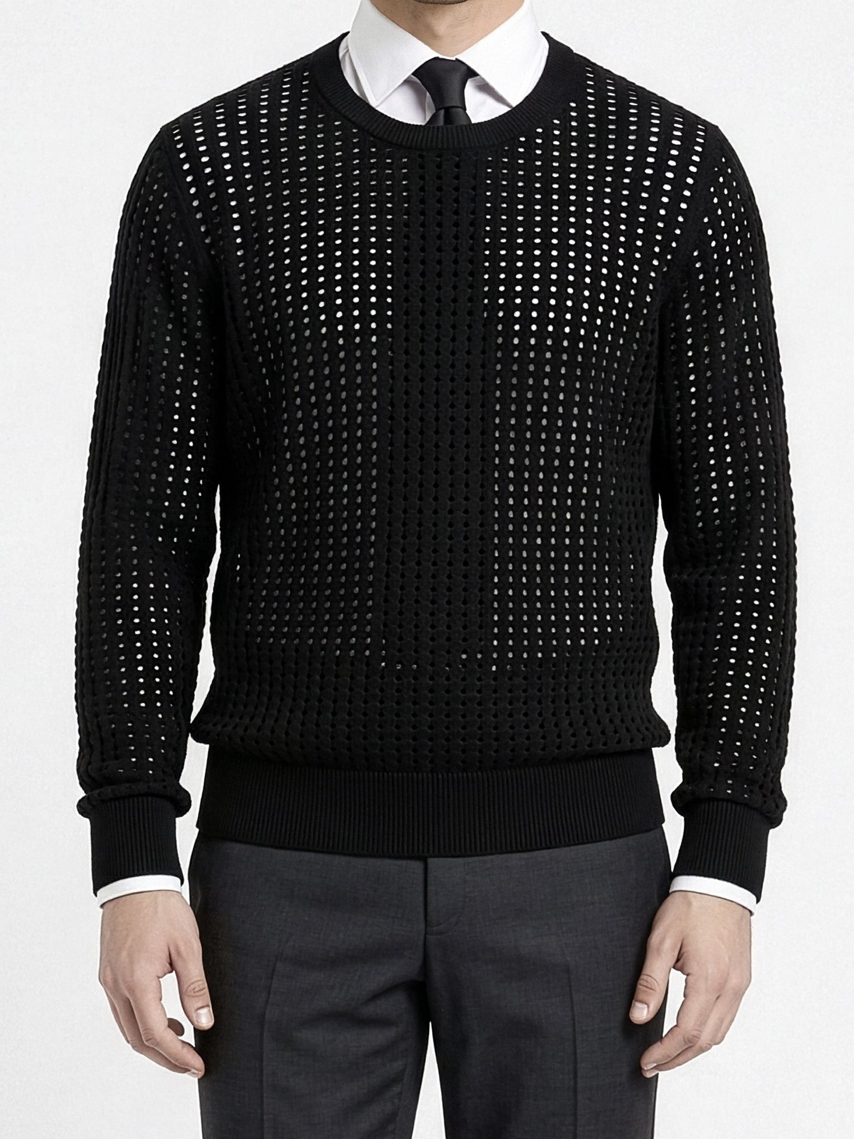 Bottega Veneta Rare 100% Silk Pointelle Grail Size US L / EU 52-54 / 3 - 1 Thumbnail