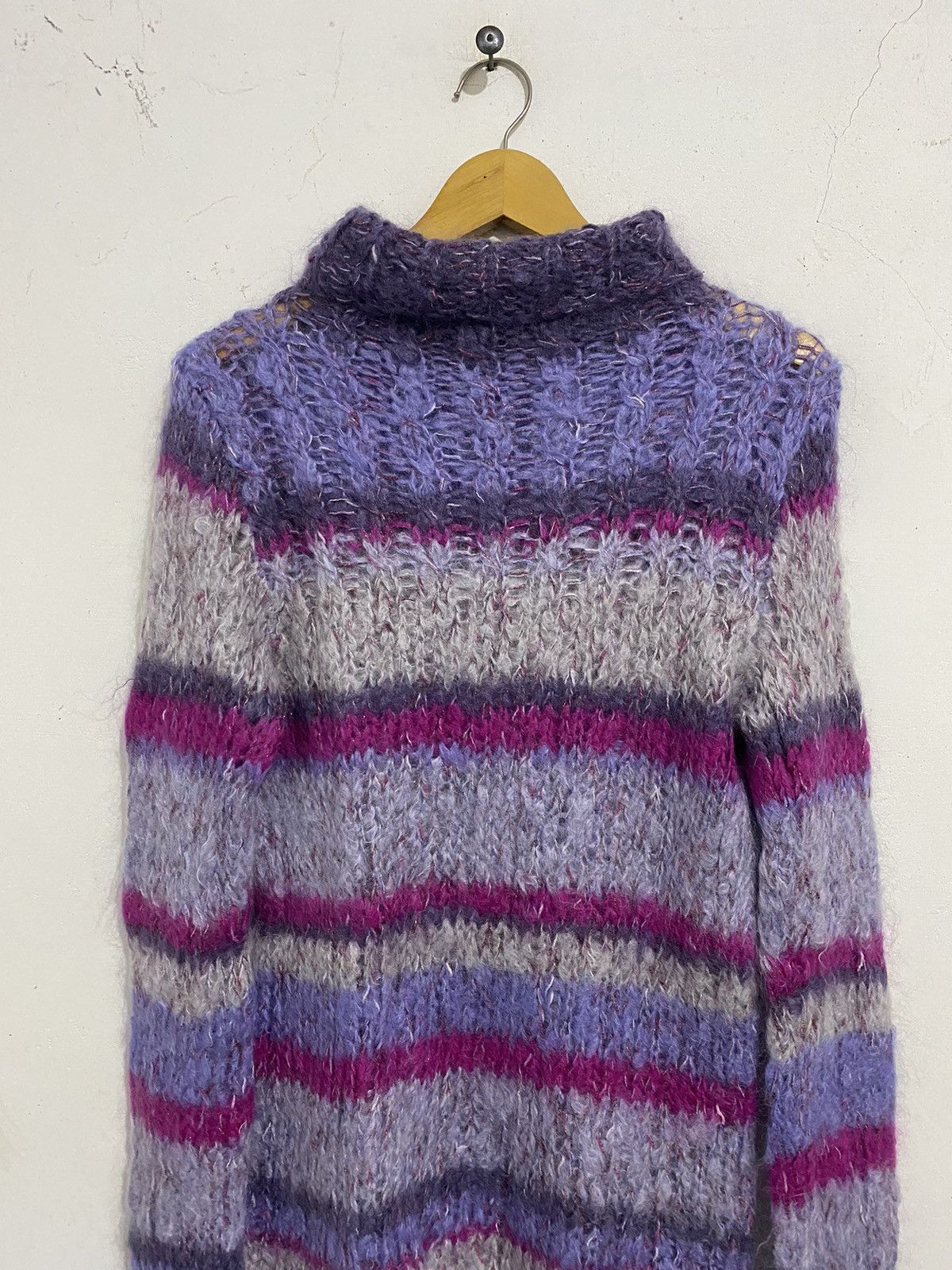Other 💸BINDINGOFFER💸striped mohair turtleneck issey styled Size US L / EU 52-54 / 3 - 4 Thumbnail