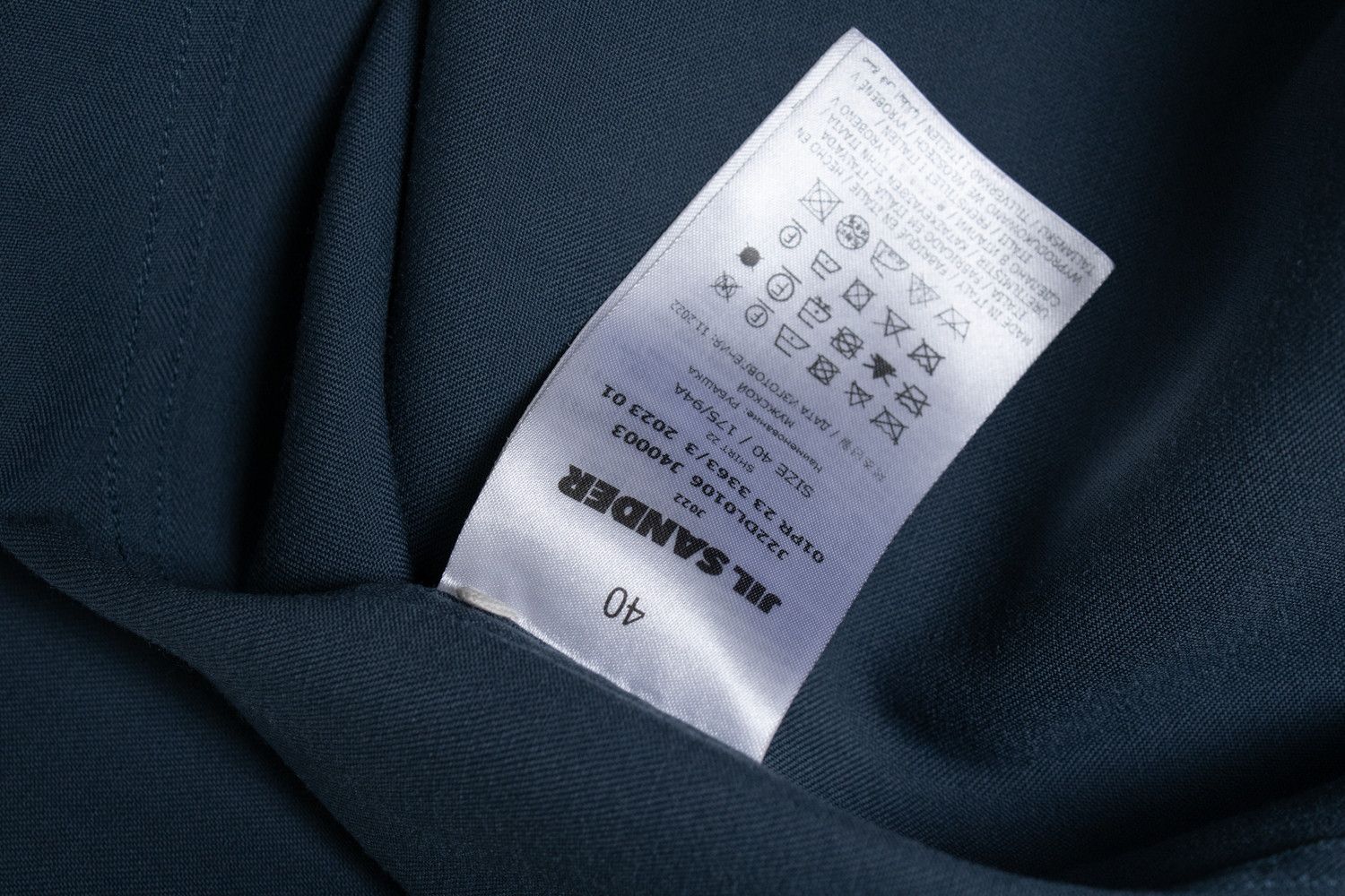 Jil Sander Jil Sander, shirt in petrol Size US M / EU 48-50 / 2 - 10 Thumbnail
