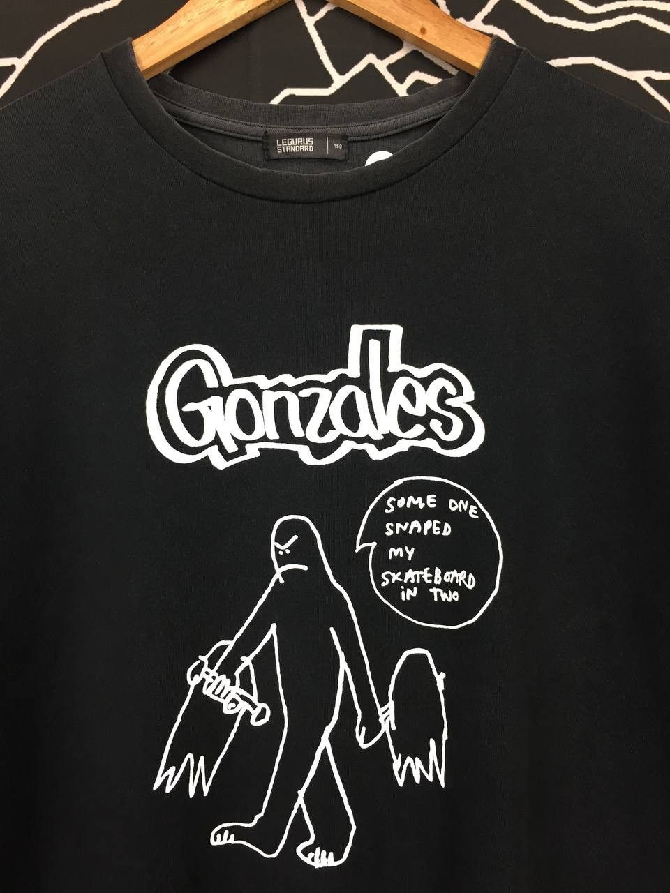 Japanese Brand × Vintage Vtg Legurus Standard X Mark Gonzales Skateboards Tee Size US M / EU 48-50 / 2 - 3 Thumbnail