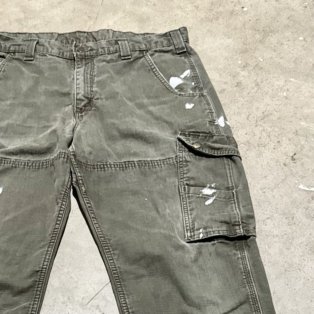 Carhartt × Vintage VINTAGE PAINT SPLATTERED CARHARTT PANTS Size US 34 / EU 50 - 4 Thumbnail