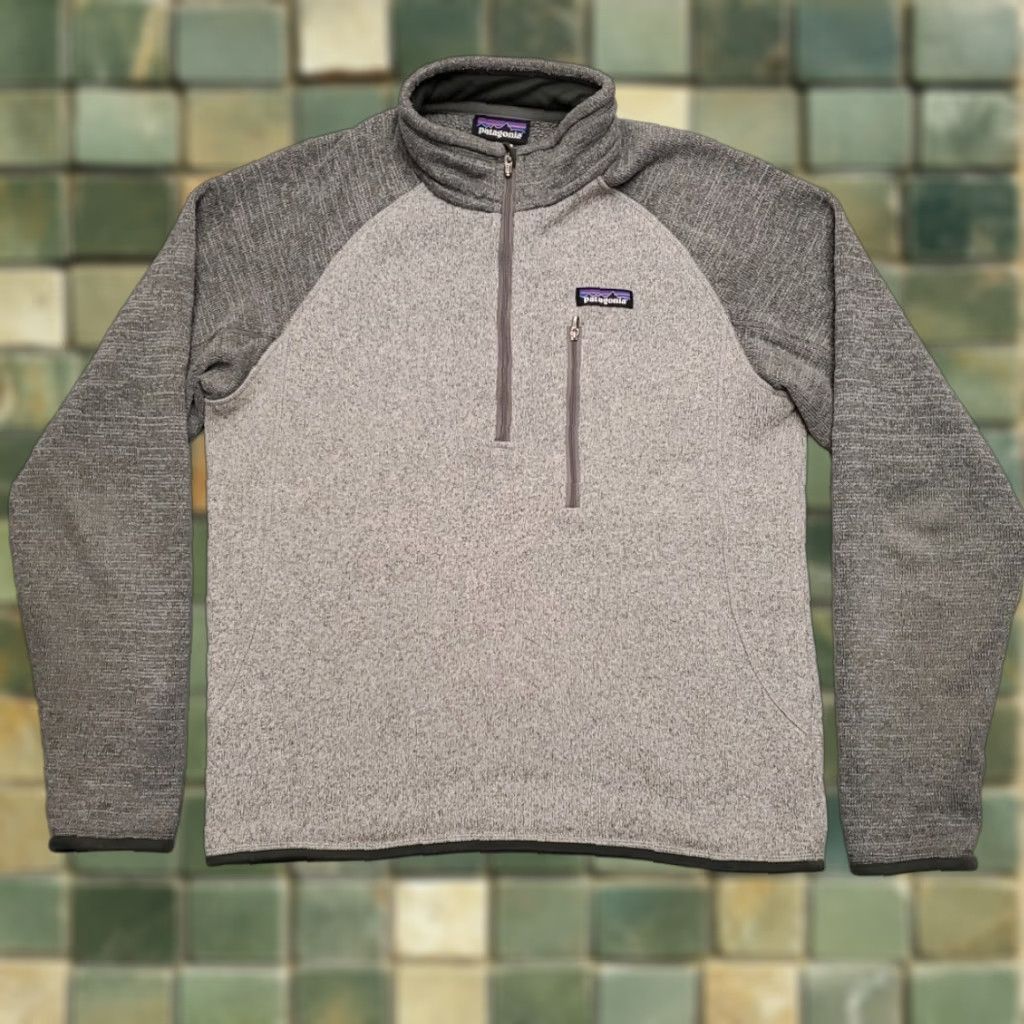 Patagonia VINTAGE Patagonia Better Sweater Mens Medium Gray 1/4 Zip Fleece Casual Pullover Outdoor Size US M / EU 48-50 / 2 - 1 Thumbnail