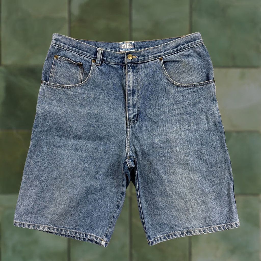 Vintage VINTAGE Cool Blues Denim Short Men 36 Blue 90s Jorts Baggy Carpenter 80s Skater Shorts Mens Blue Denim Pocket 5-Pocket Design Size US 38 / EU 54 - 1 Thumbnail